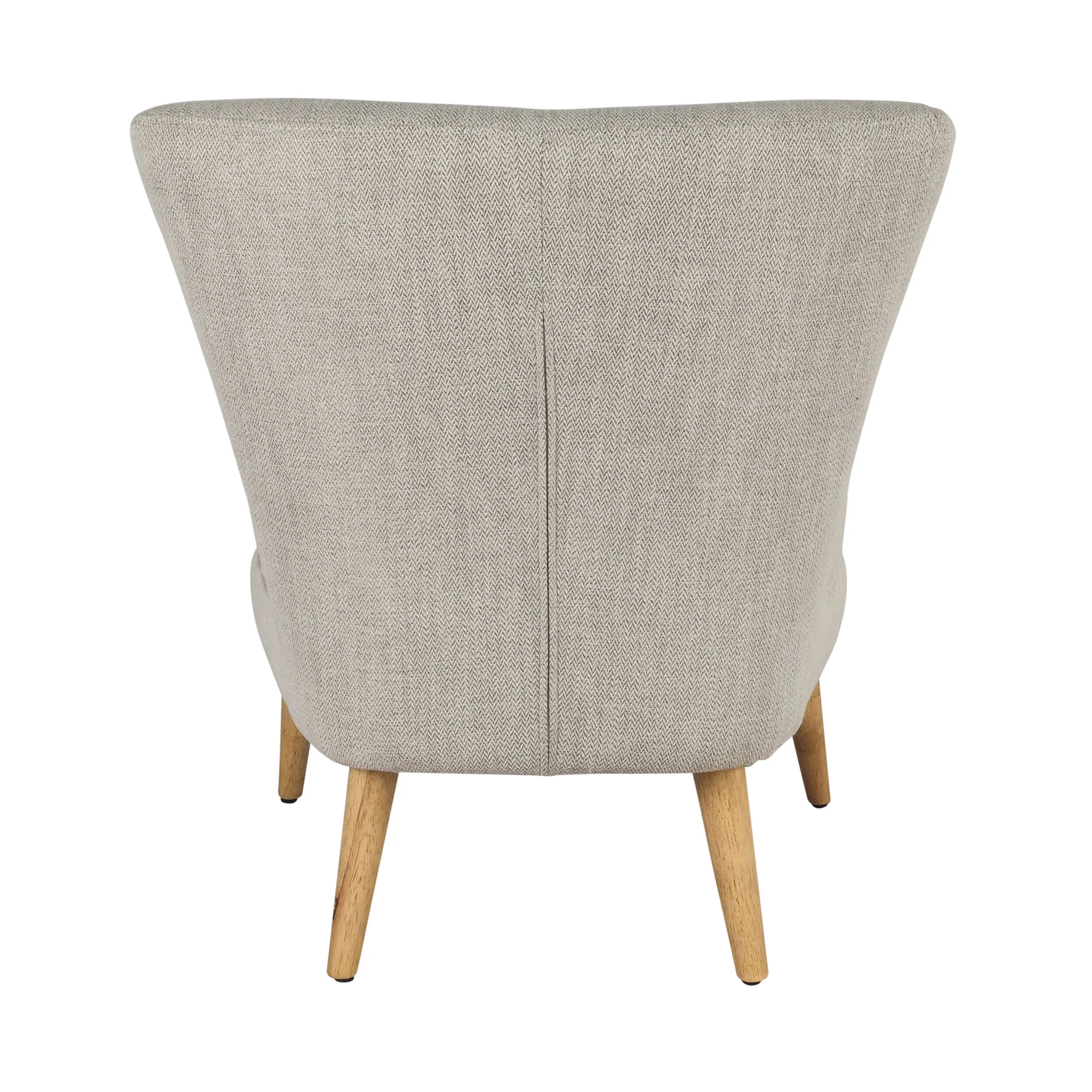 Ellis Weave Occasional Chair Herringbone Grey - Image 4