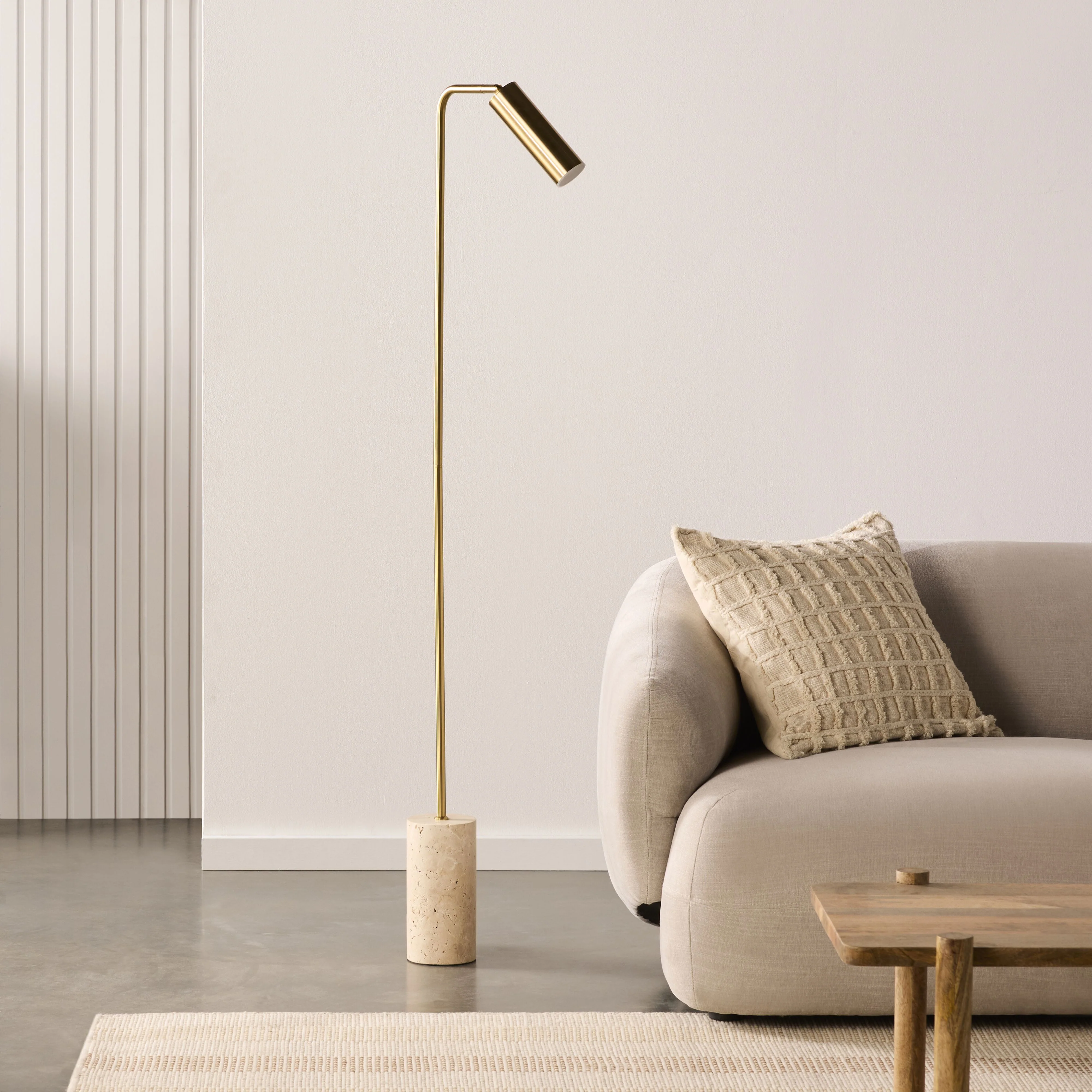 Elroy Travertine Floor Lamp 151cm - Image 6