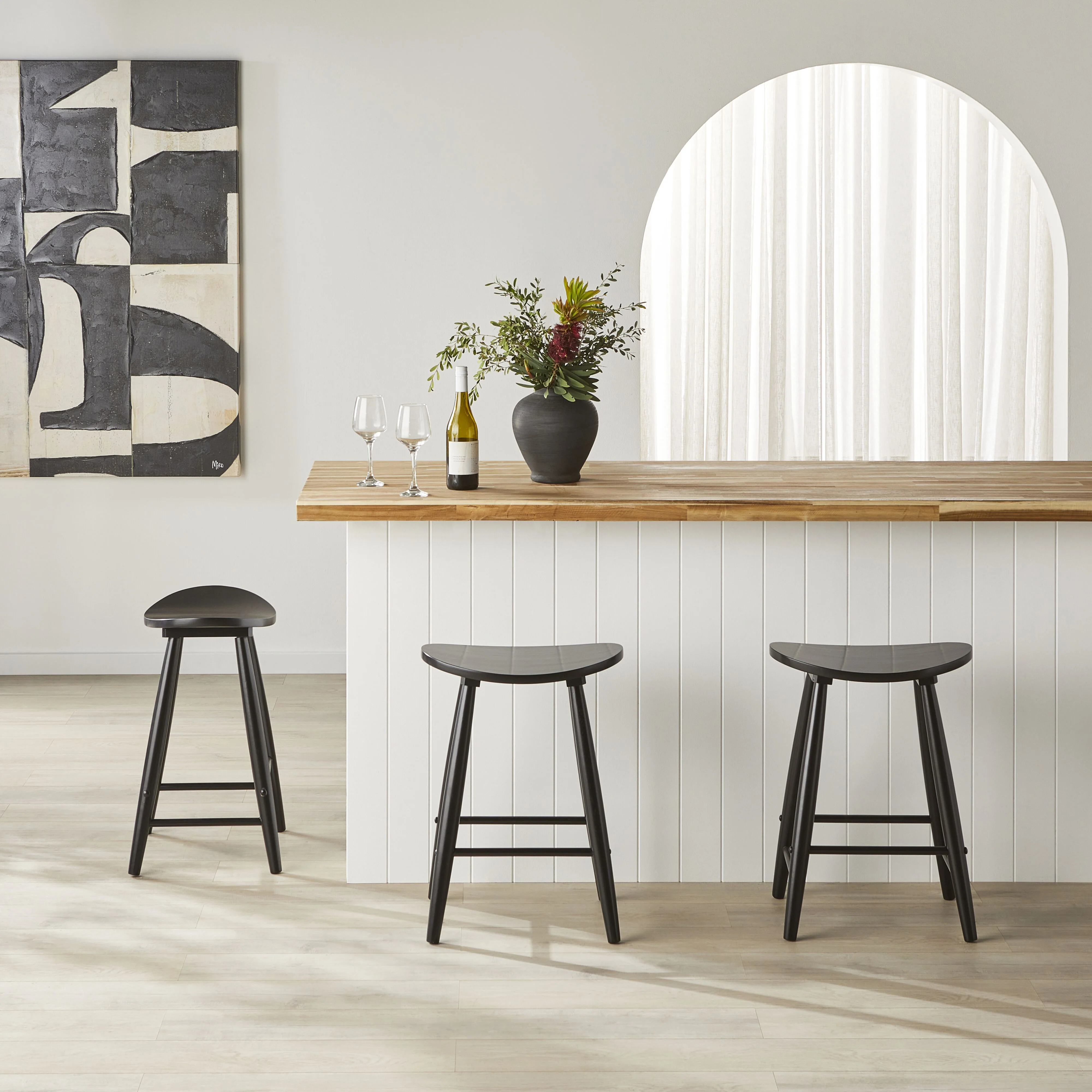 Emersen Dining Stool Black - Image 5