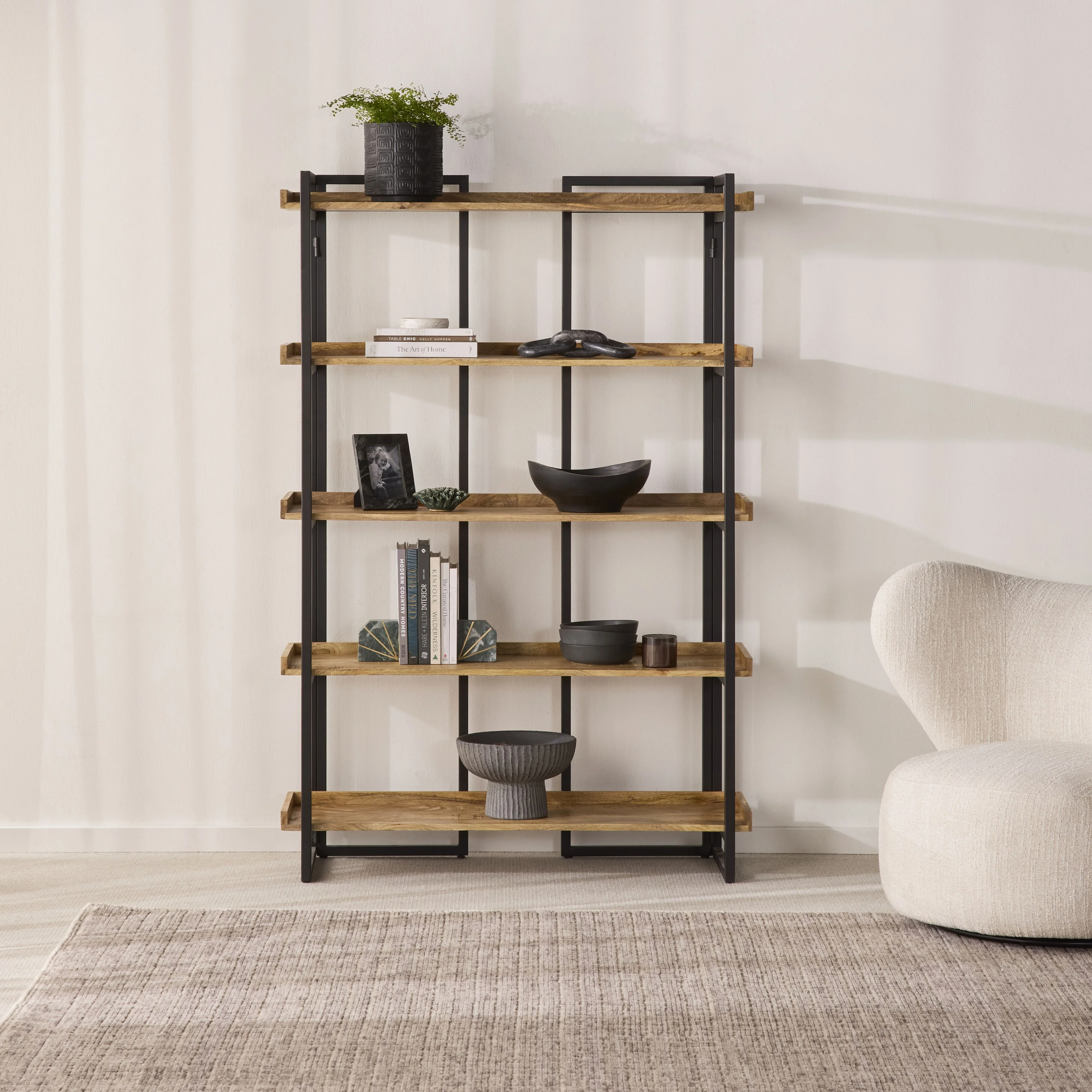 Emery Tall Shelving Unit 180 x 120cm - Image 6