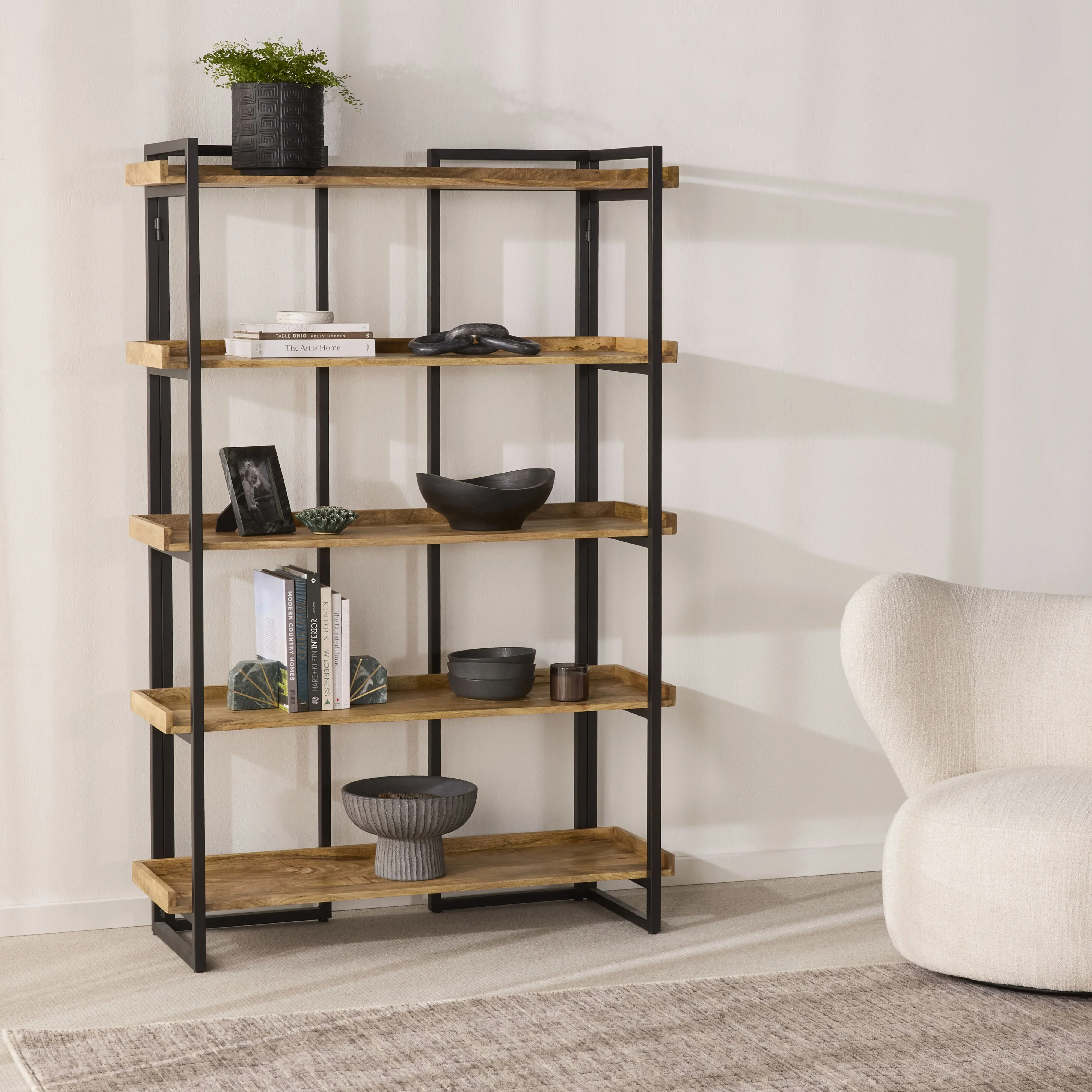 Emery Tall Shelving Unit 180 x 120cm - Image 8