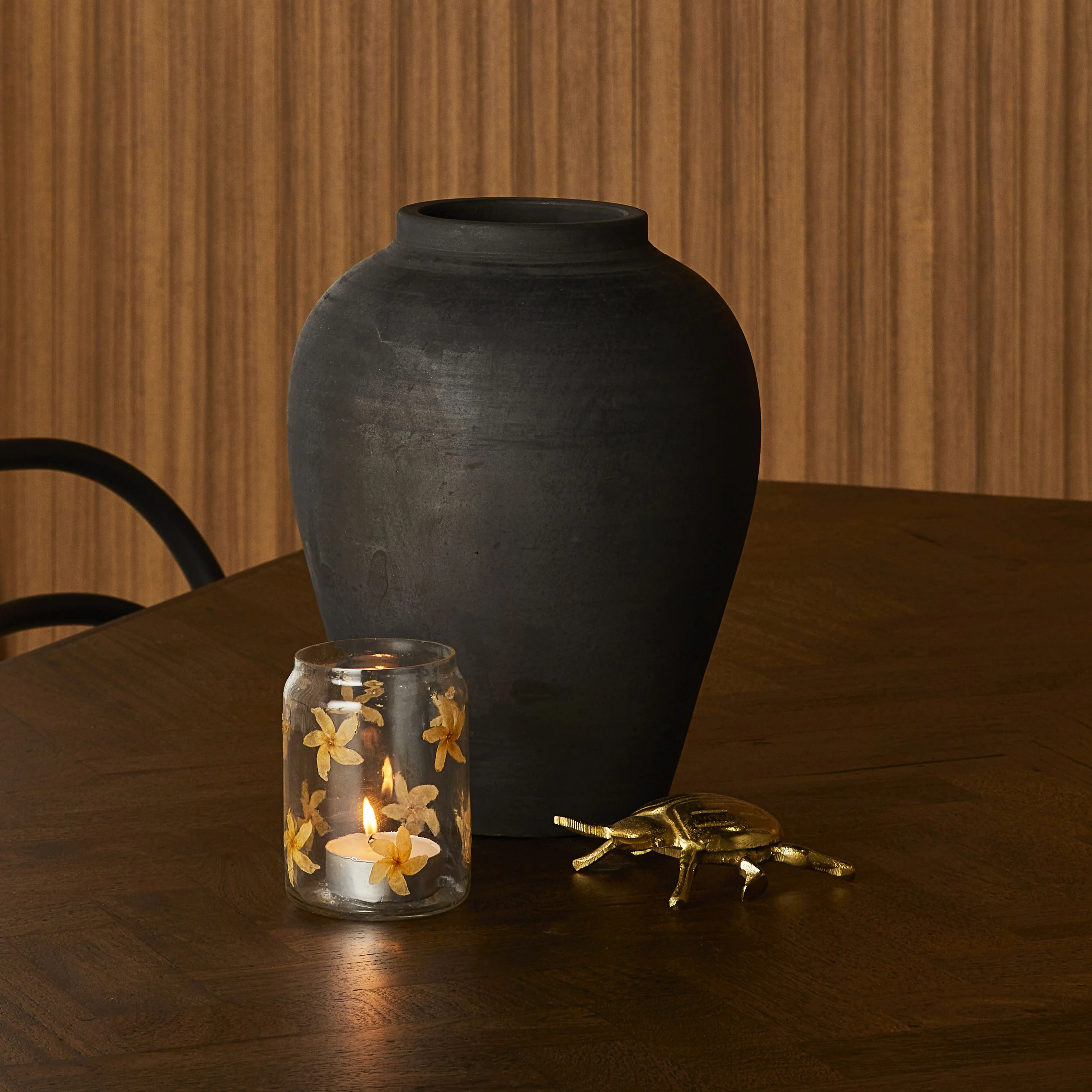 Eros Terracotta Black Pot Large 30x24x24cm - Image 4