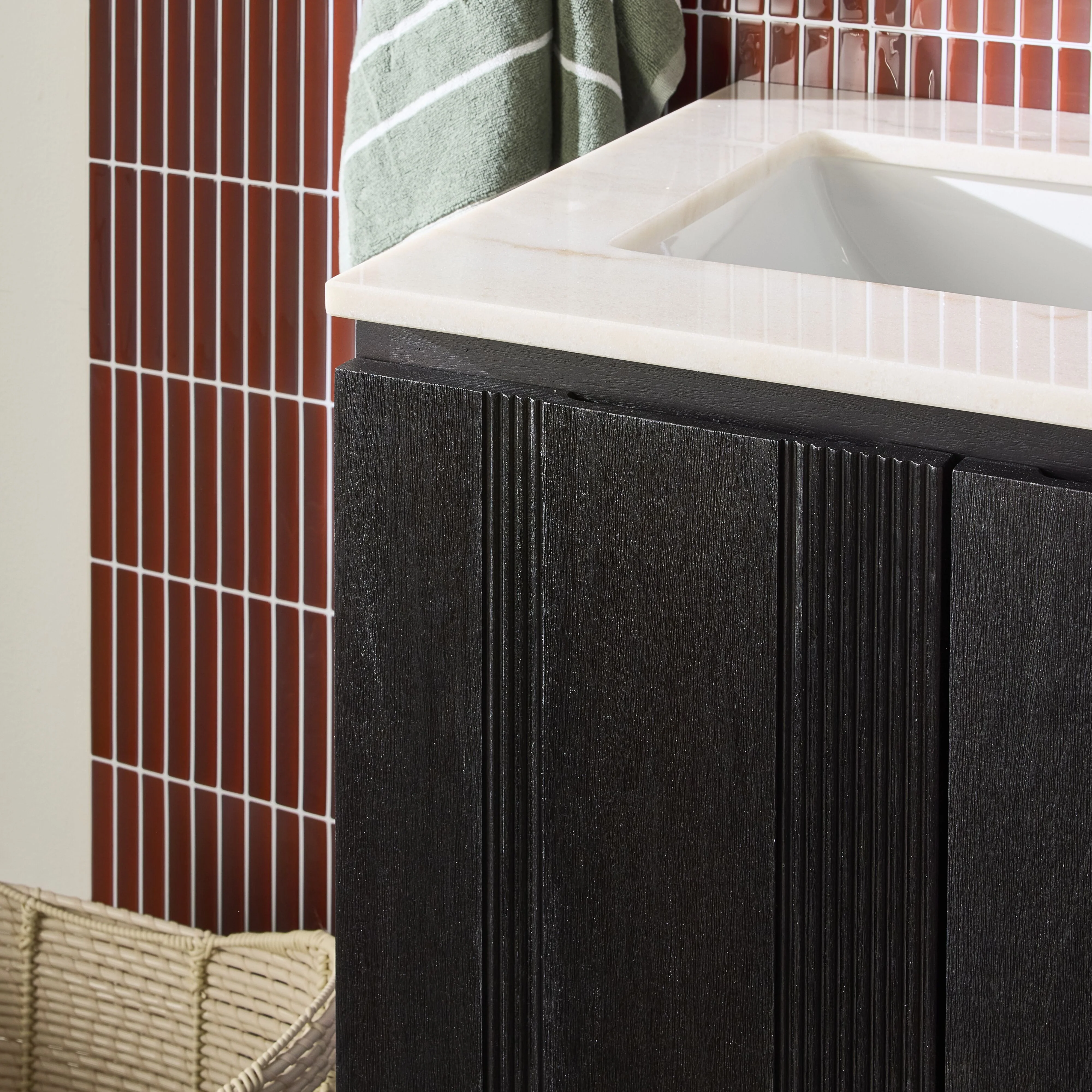 Ezra Double Bathroom Vanity Mahogany with Stone Top 1510mm Package - Image 10