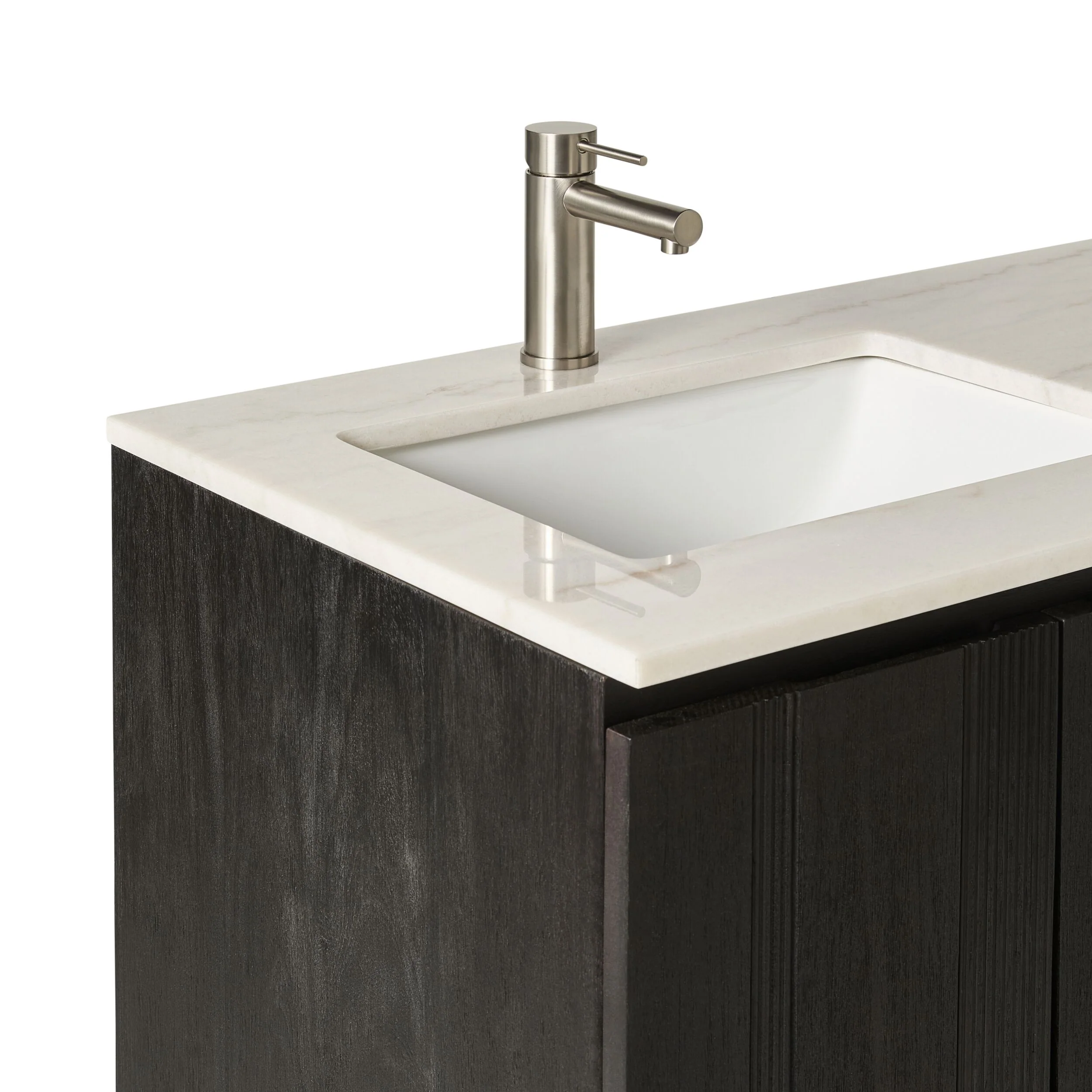 Ezra Double Bathroom Vanity Mahogany with Stone Top 1510mm Package - Image 6