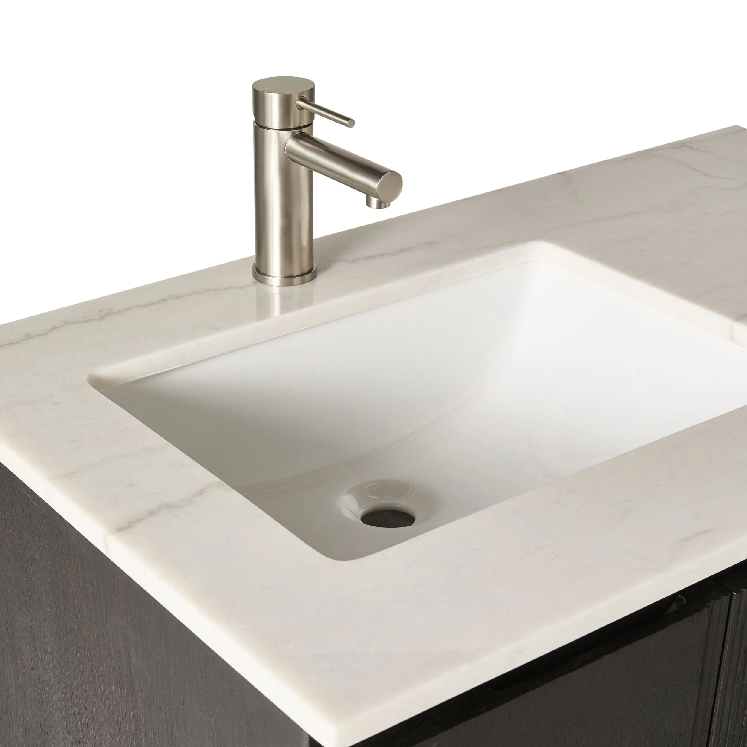 Ezra Single Bathroom Vanity Mahogany with Stone Top 910mm Package - Image 7