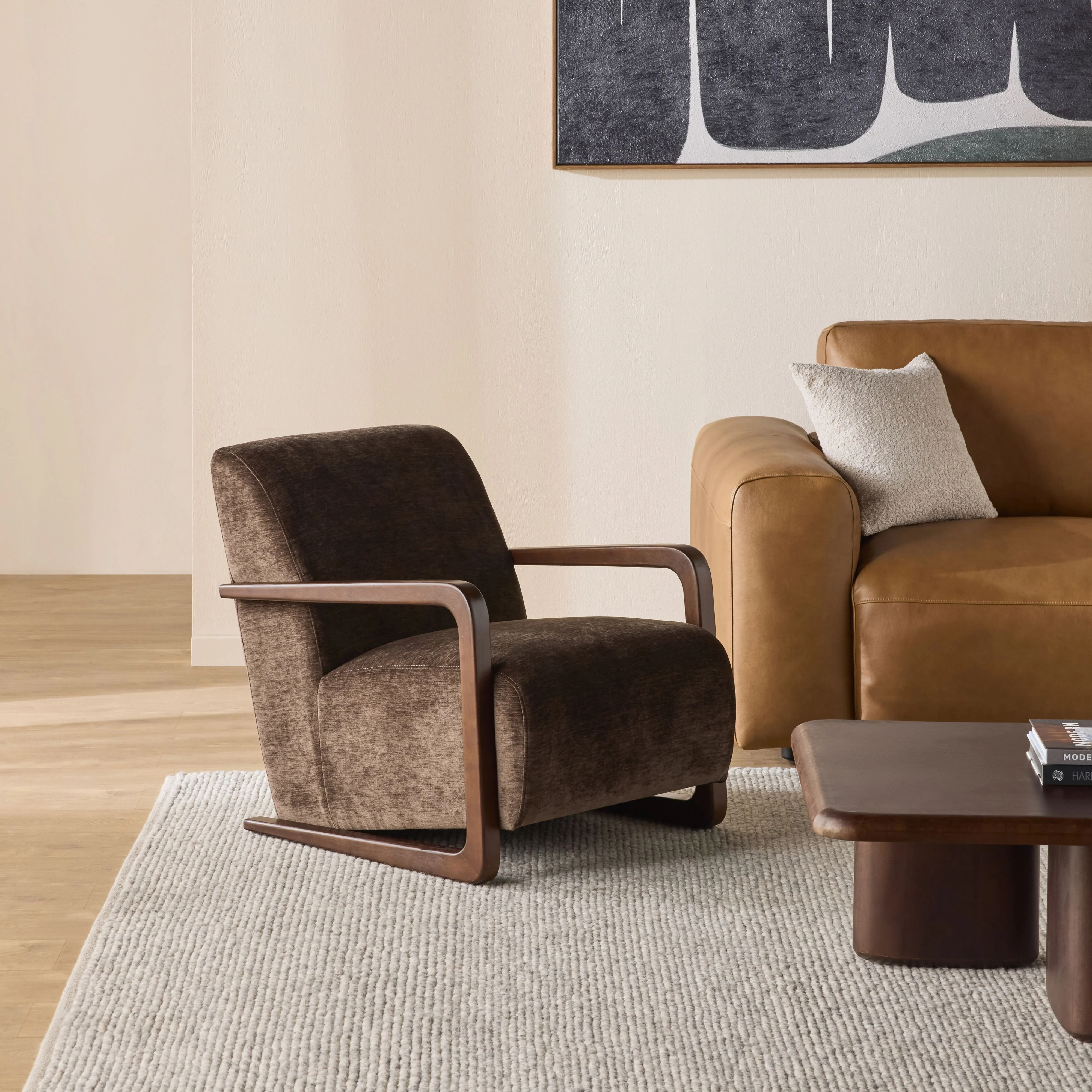 Faible Occasional Chair Cascade Dark Chocolate - Image 7