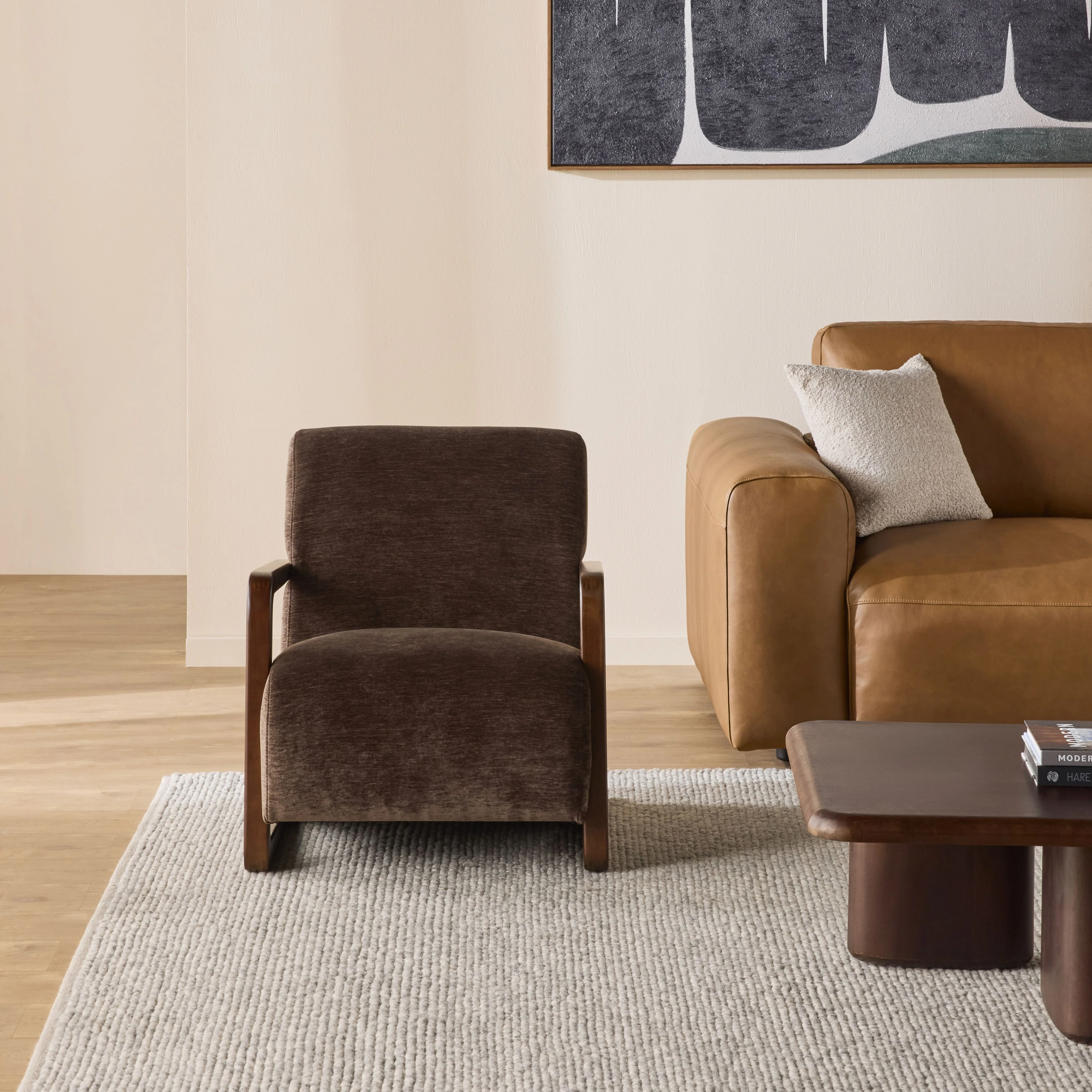 Faible Occasional Chair Cascade Dark Chocolate - Image 8