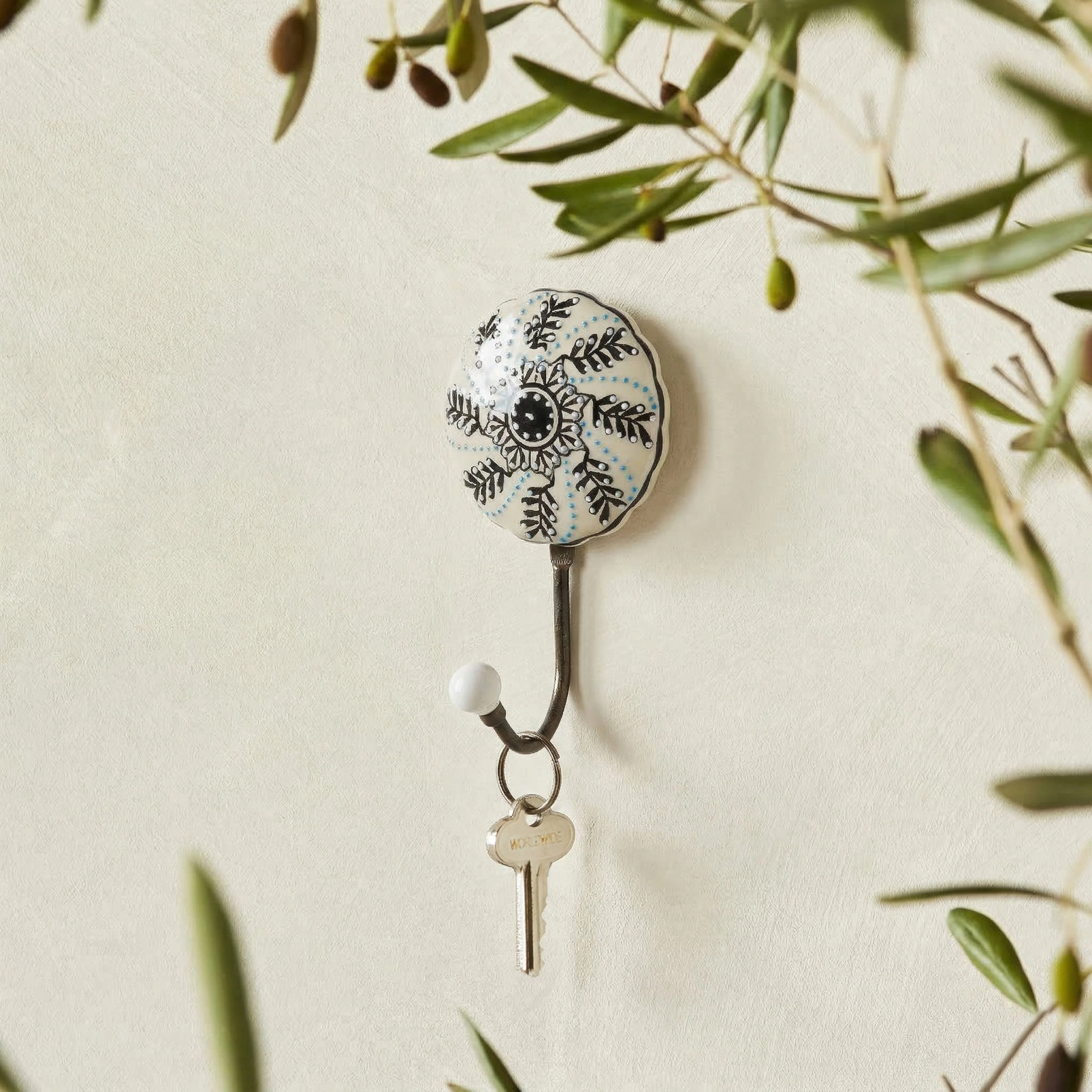 Fern Ceramic Hook 16cm - Image 4