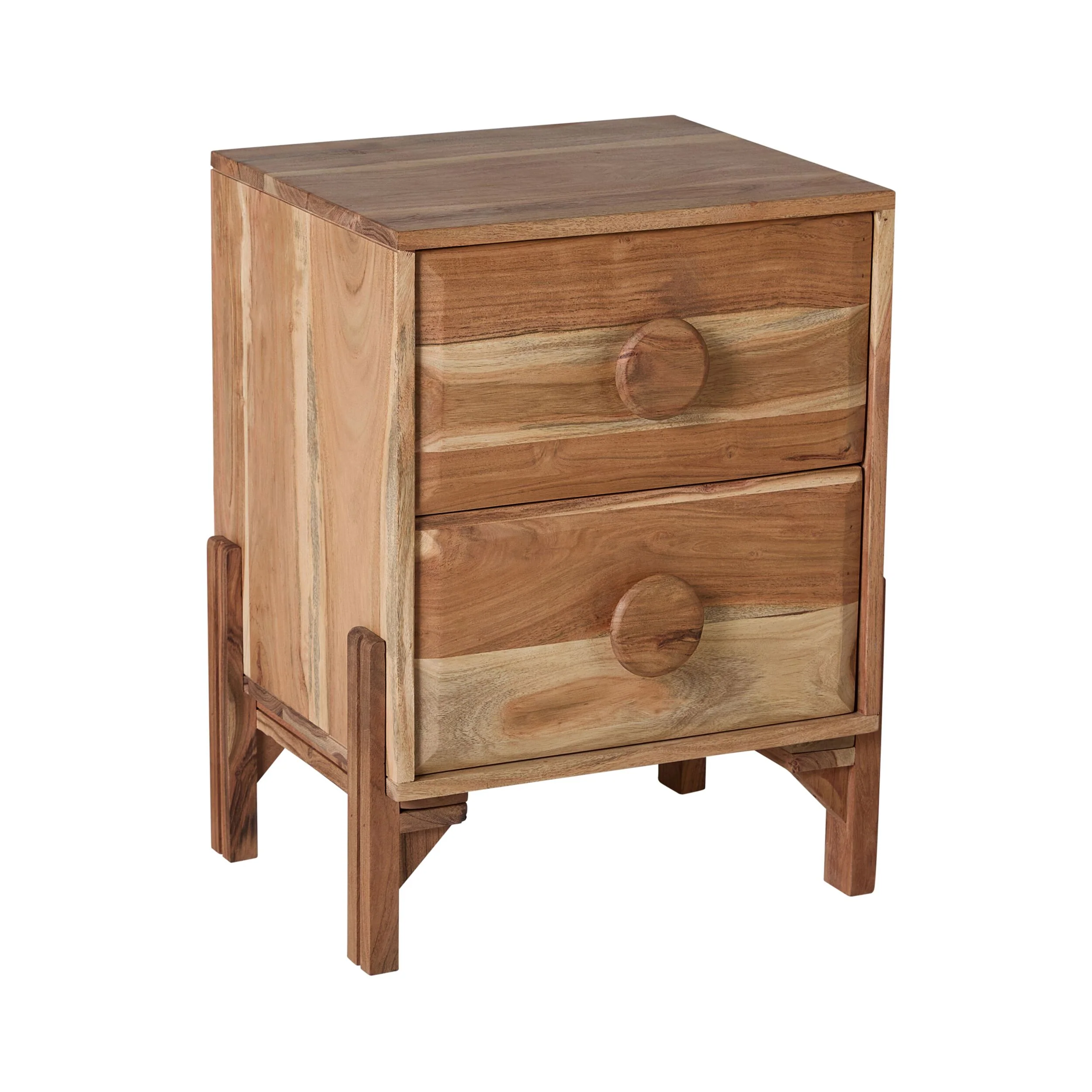 Fig 2 Drawer Bedside Table - Image 2