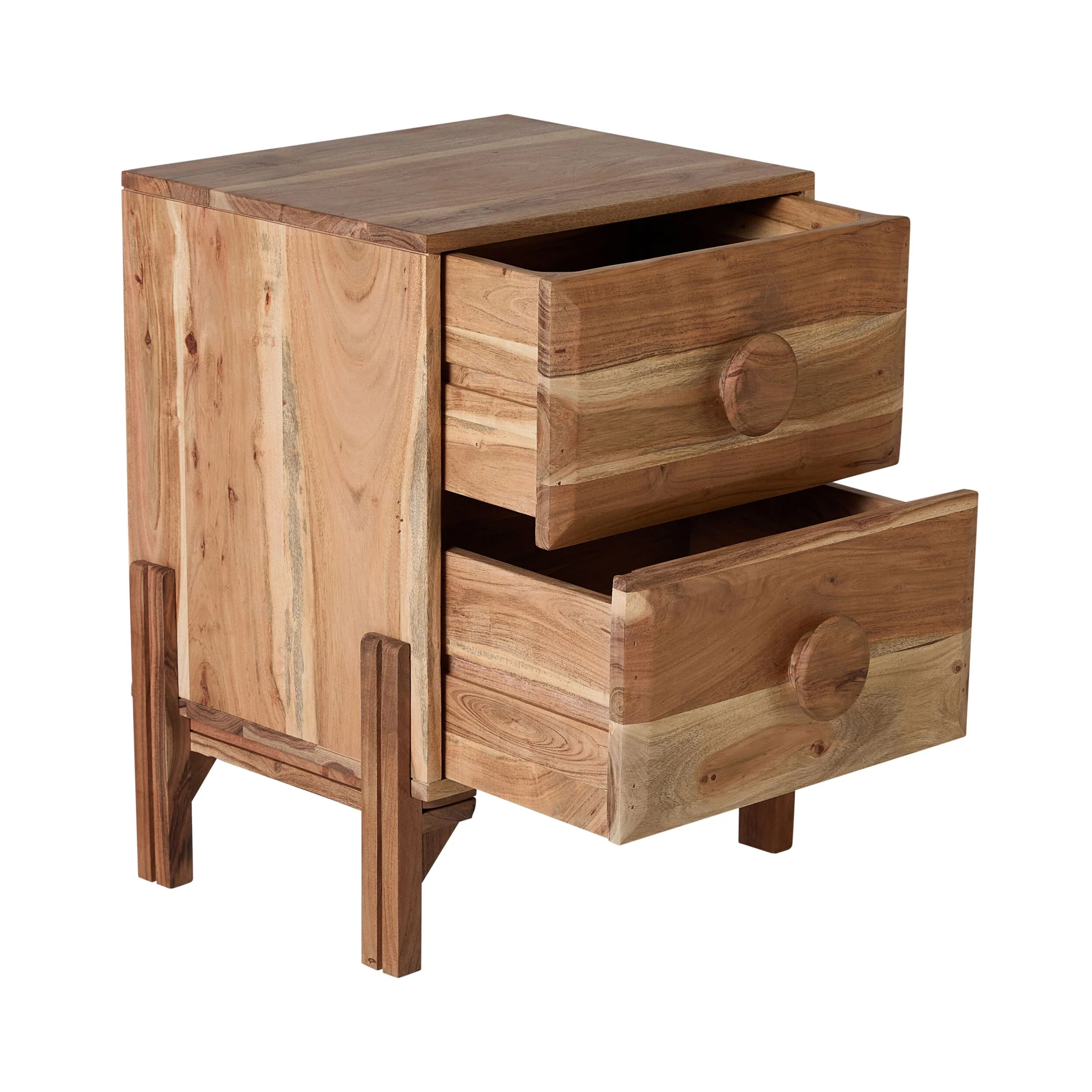 Fig 2 Drawer Bedside Table - Image 3