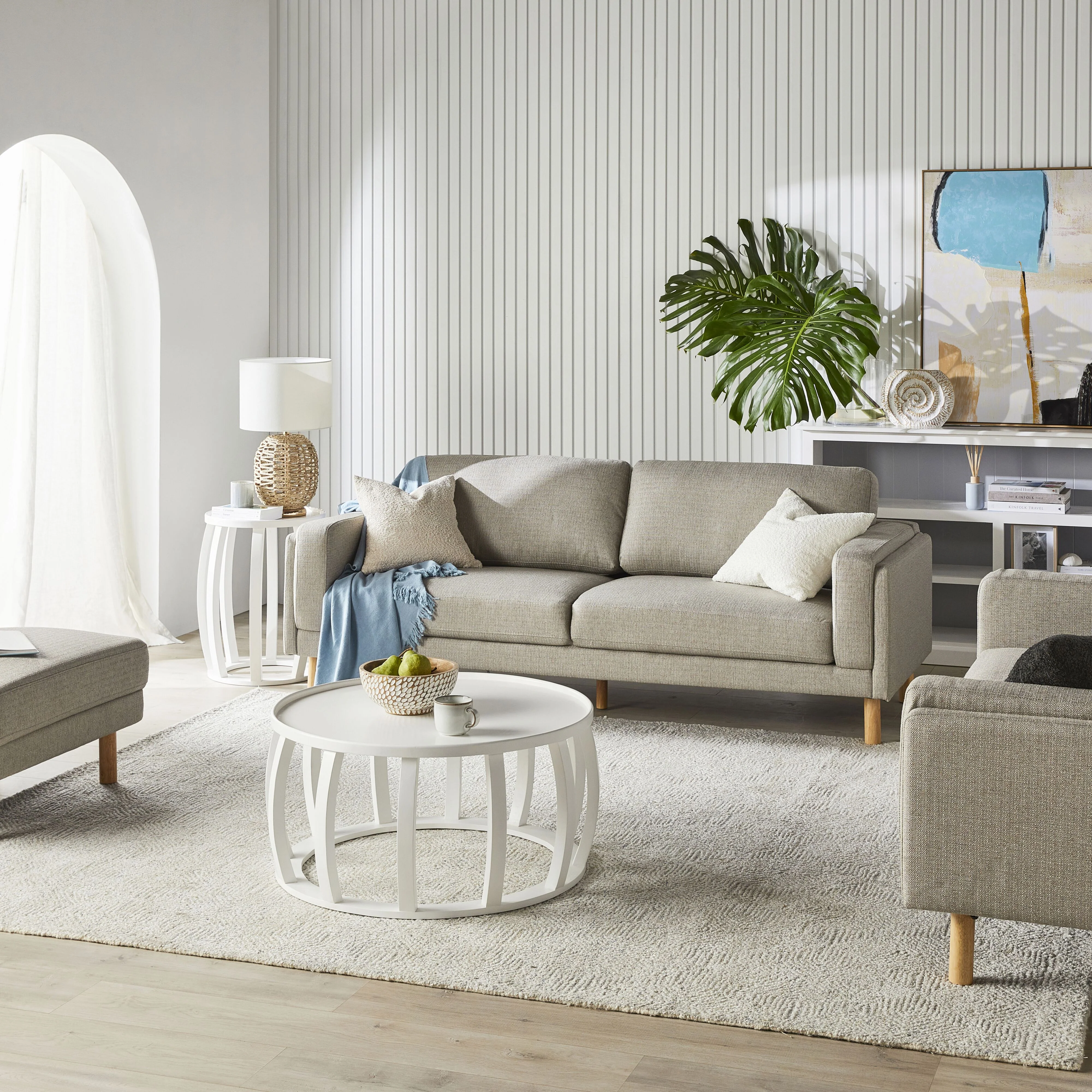 Finch 3 Seater Sofa Amalfi Silver - Image 8