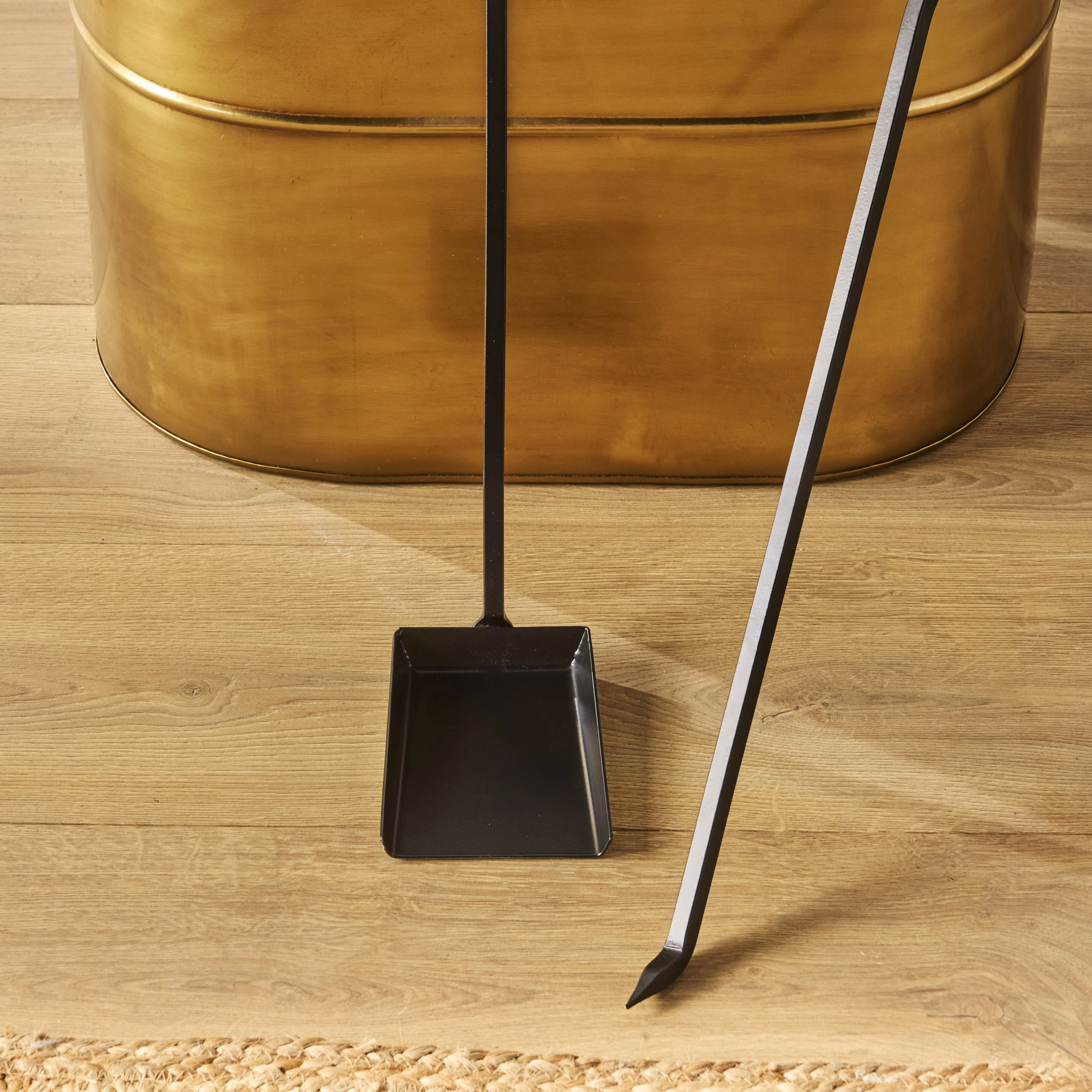 Fire Pit Shovel & Poker Set Black - Image 3