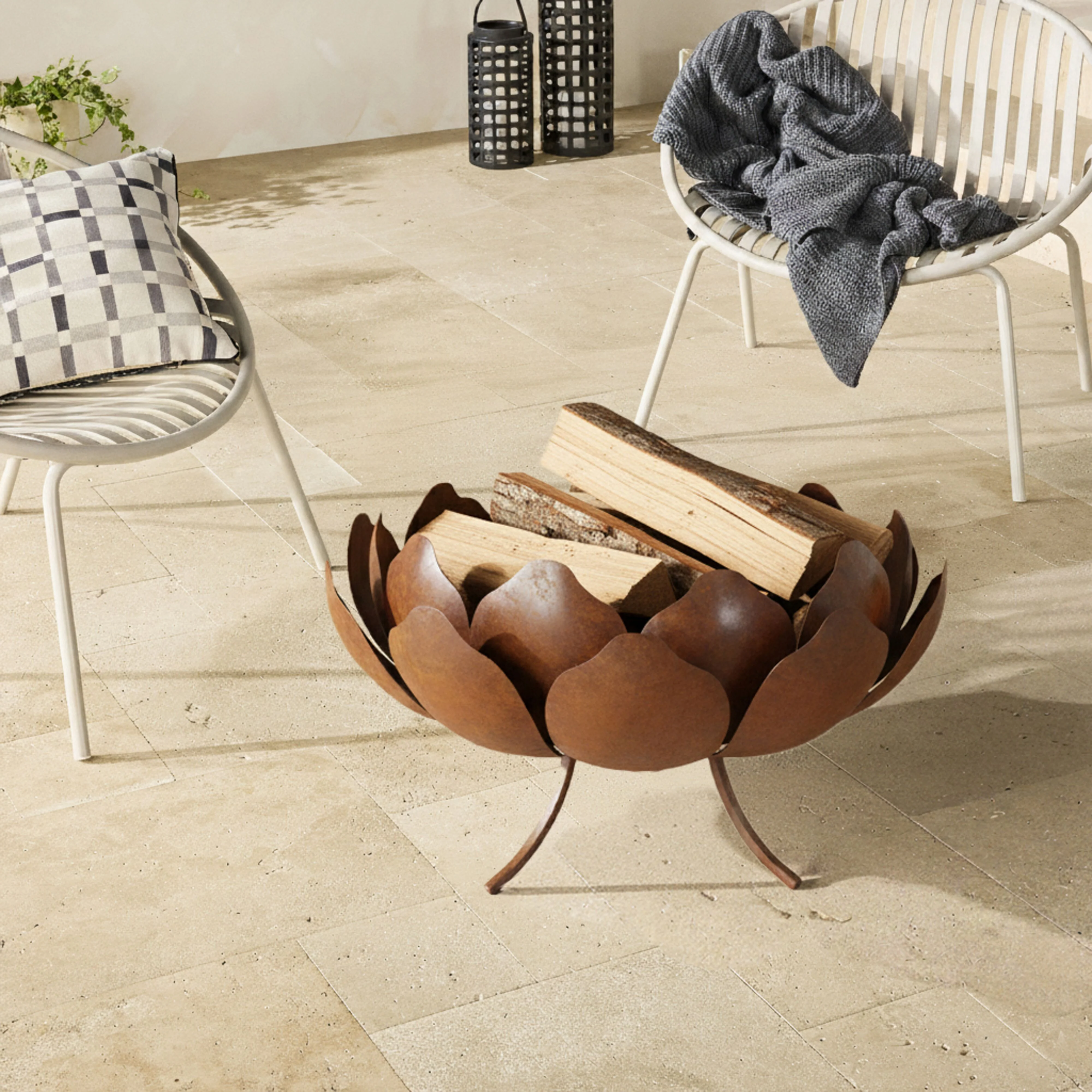 Flora Fire Pit 80x80x43cm - Image 2