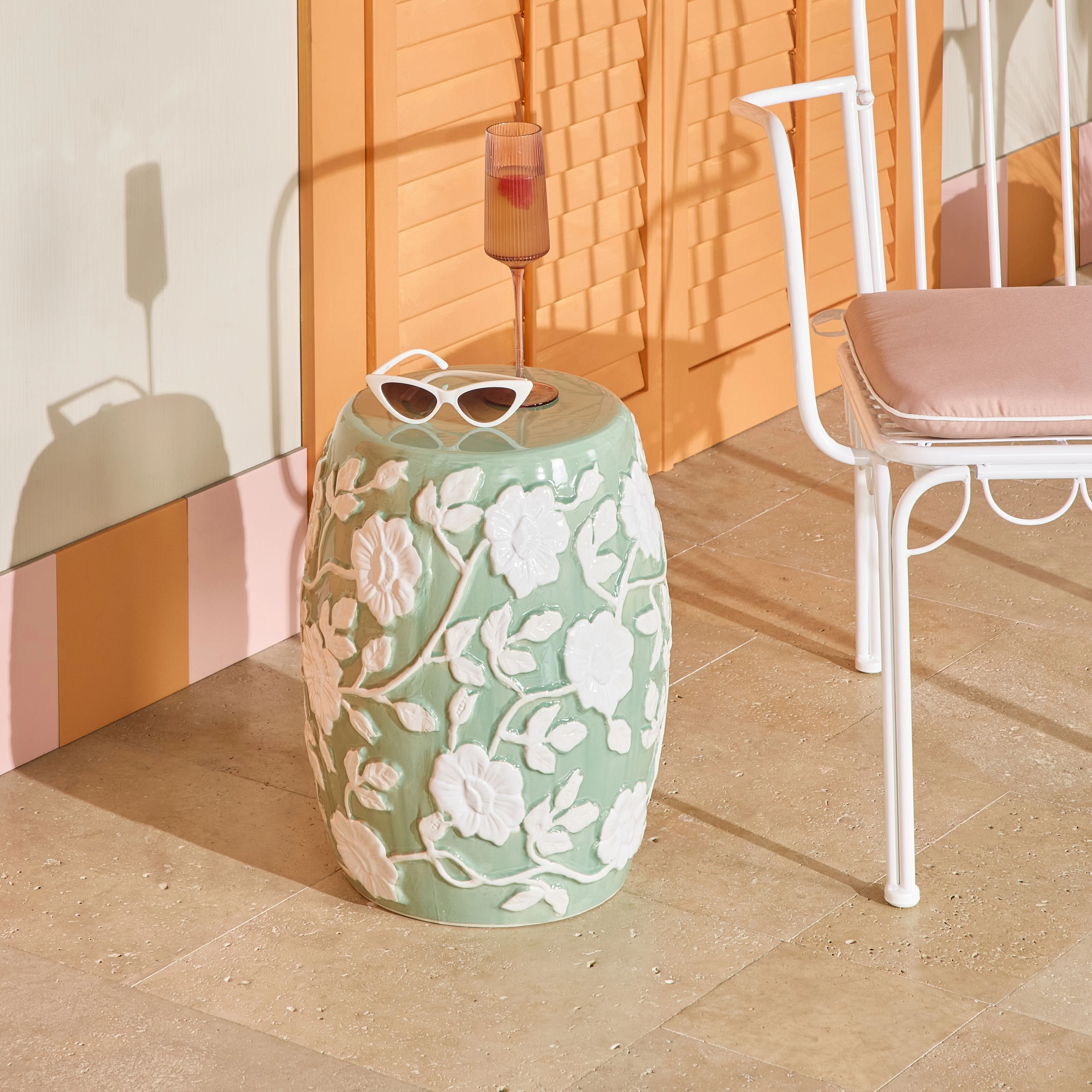 Flora Stool Green - Image 4