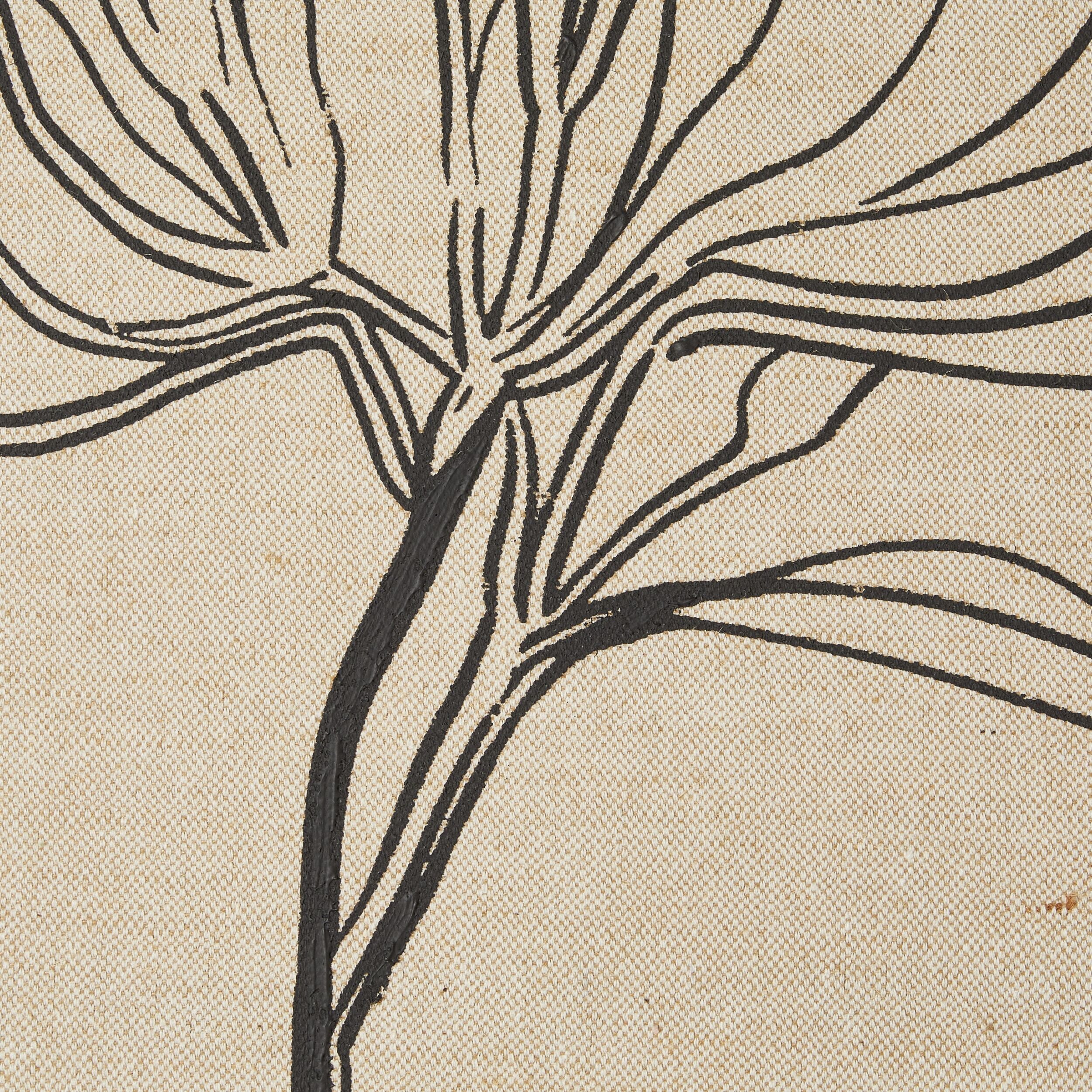 Floral Lines Duo Framed Linen Print 125x80cm - Image 5