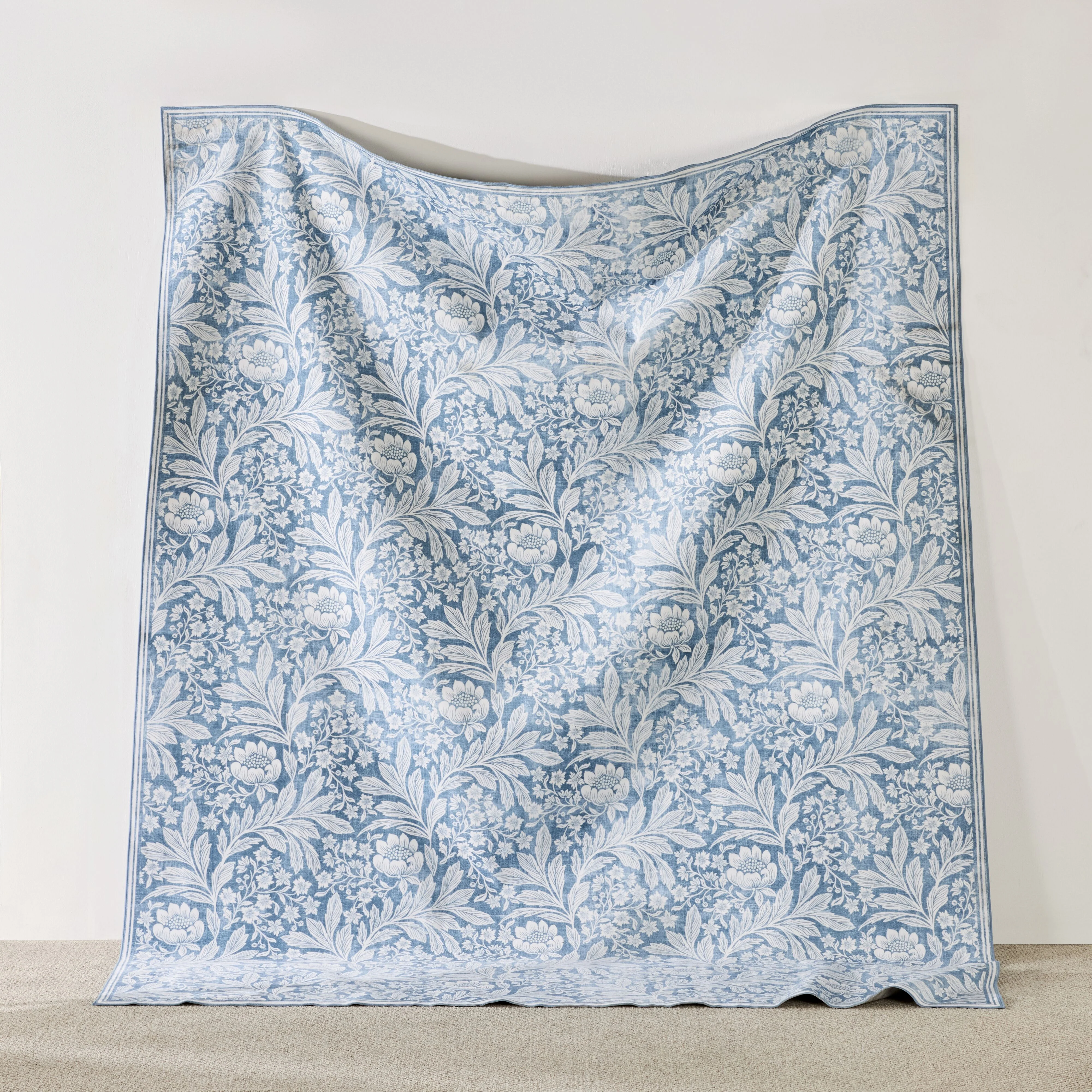 Florentine Silky Soft Washable Rug Blue 240x300cm - Image 5