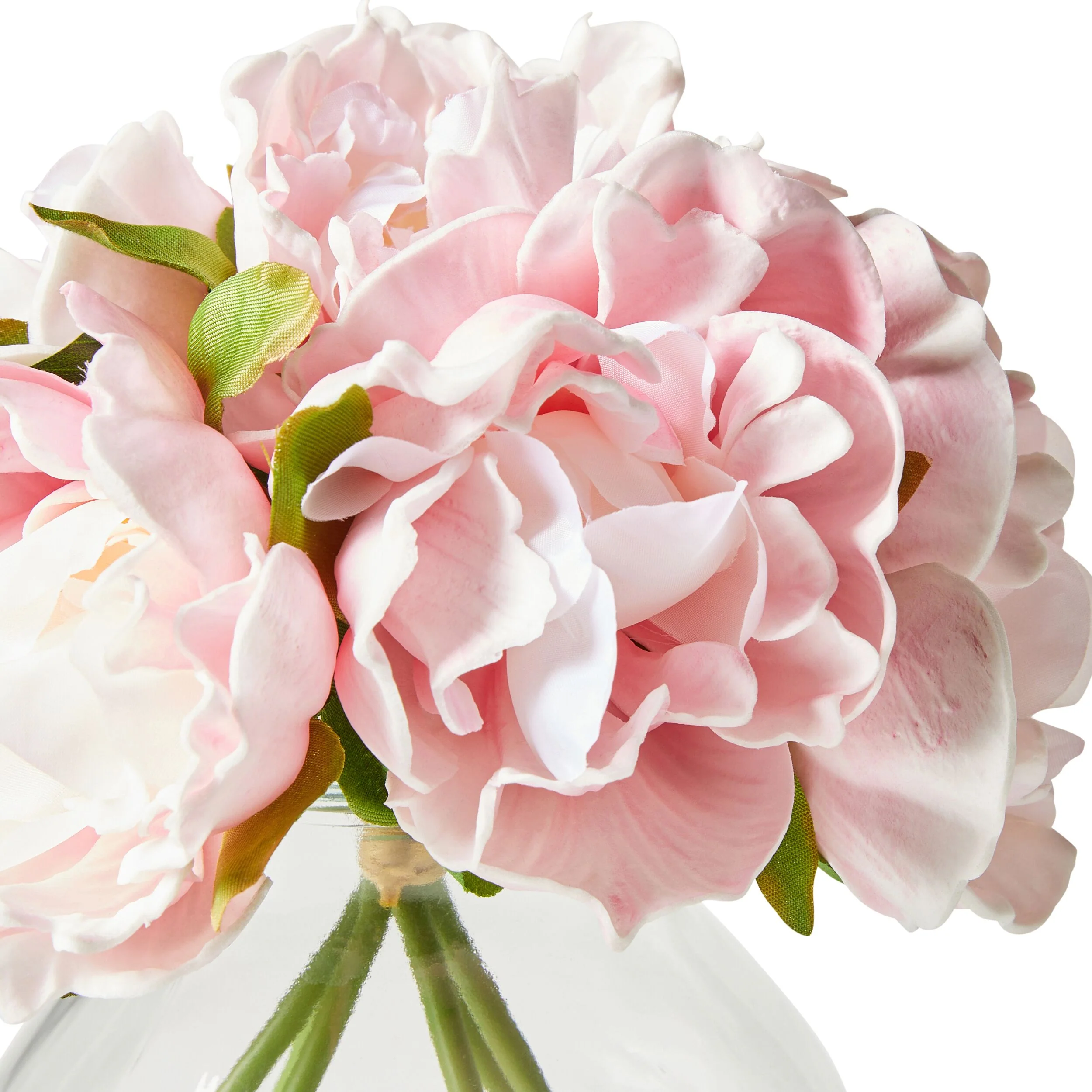 Floriana Peony Pale Pink x6 Vase 21cm - Image 2