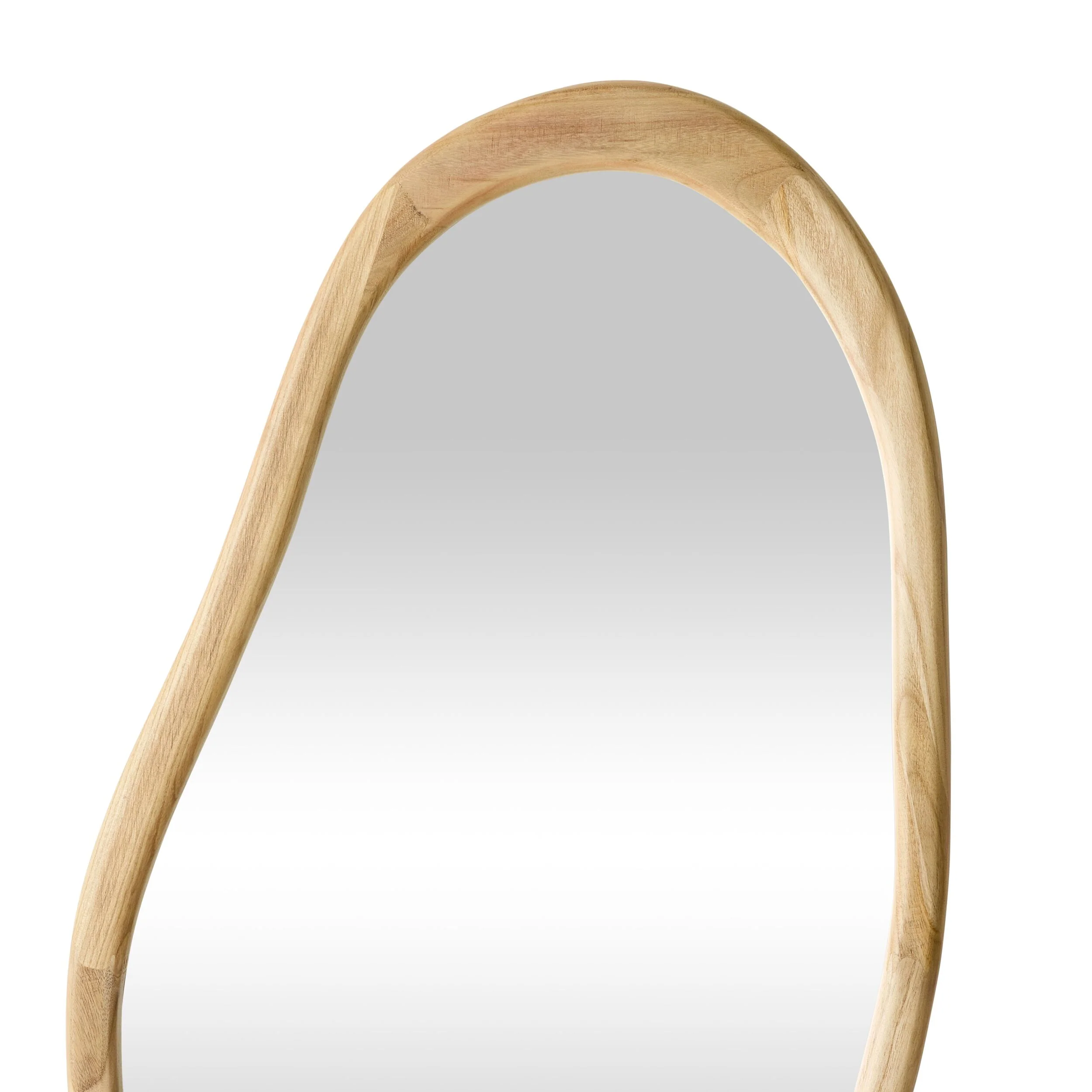 Fluid Wooden Wall Mirror 128.5x64.5cm - Image 2