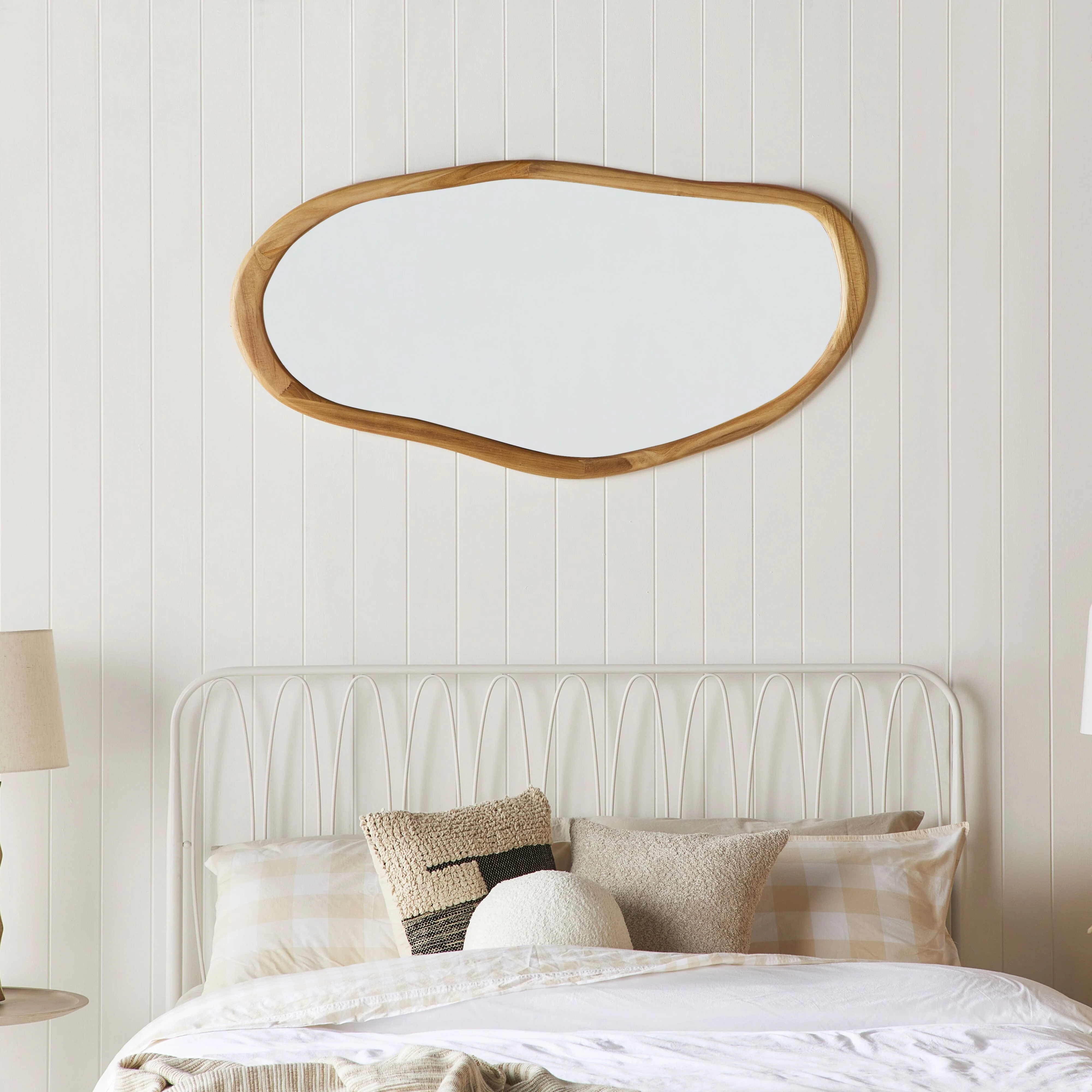 Fluid Wooden Wall Mirror 128.5x64.5cm - Image 6
