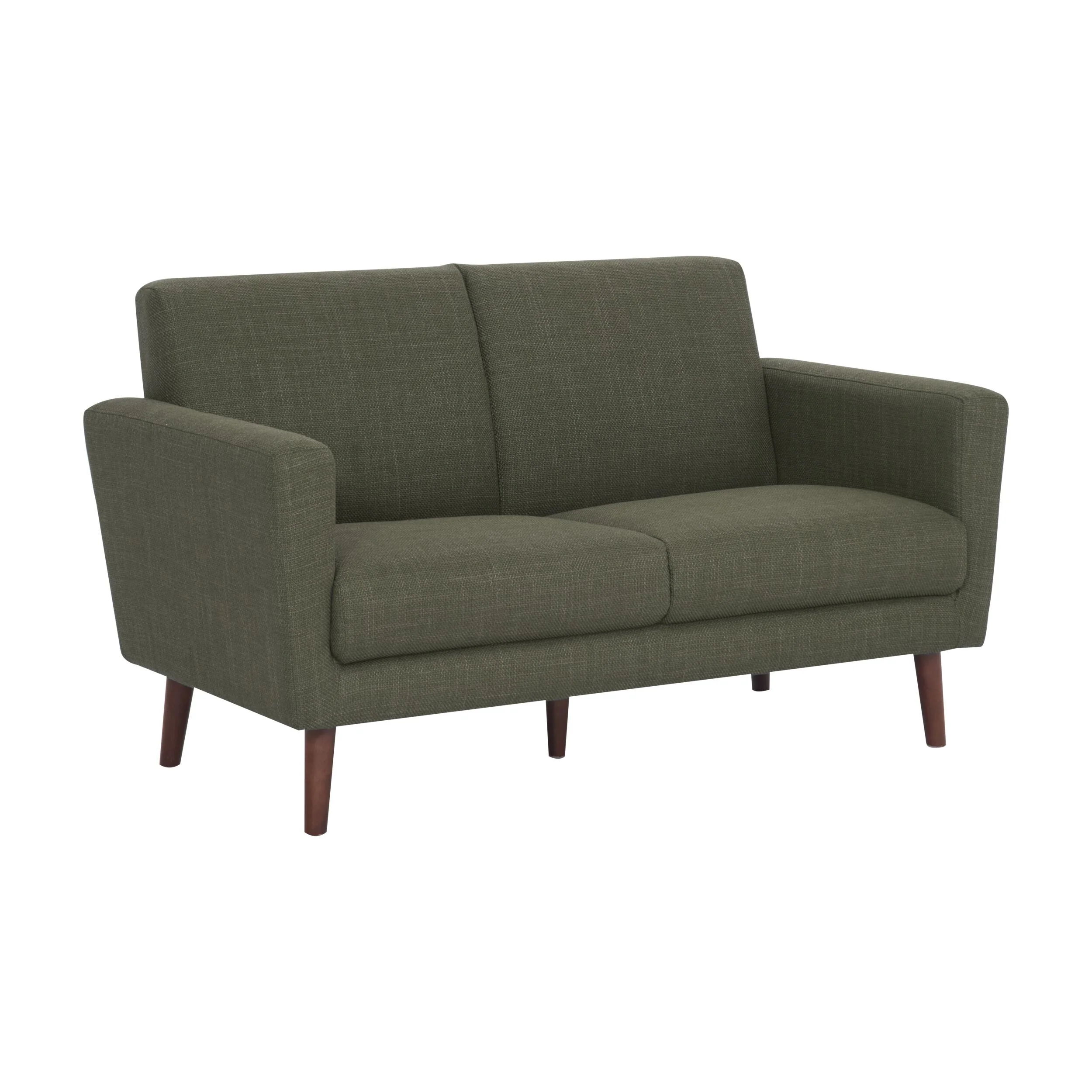 Frankie 2 Seater Sofa Olive Green Weave - Image 2