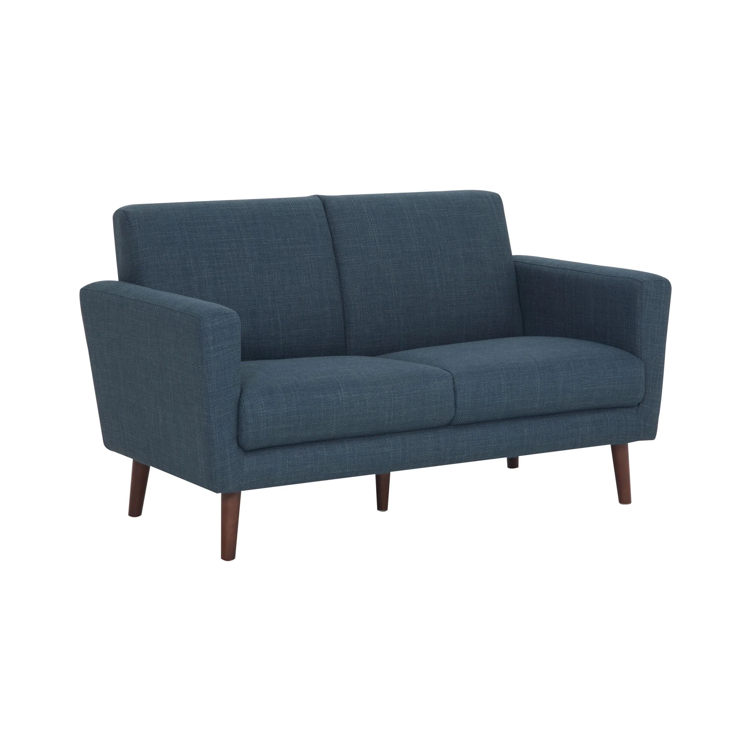 Frankie 2 Seater Sofa Steel Blue Weave - Image 2