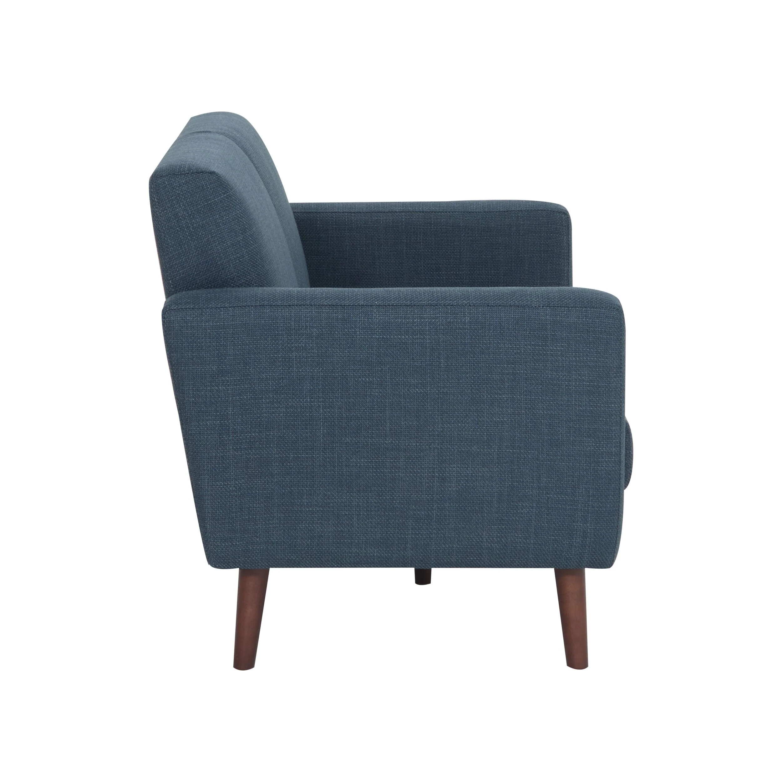 Frankie 2 Seater Sofa Steel Blue Weave - Image 3