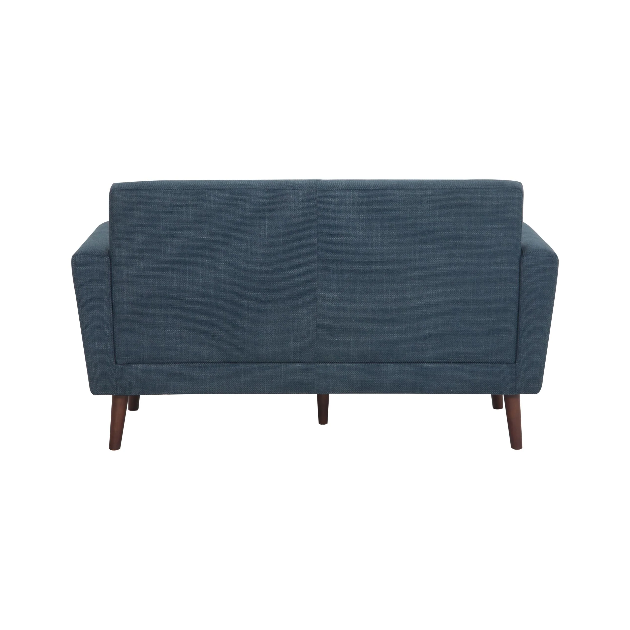 Frankie 2 Seater Sofa Steel Blue Weave - Image 4