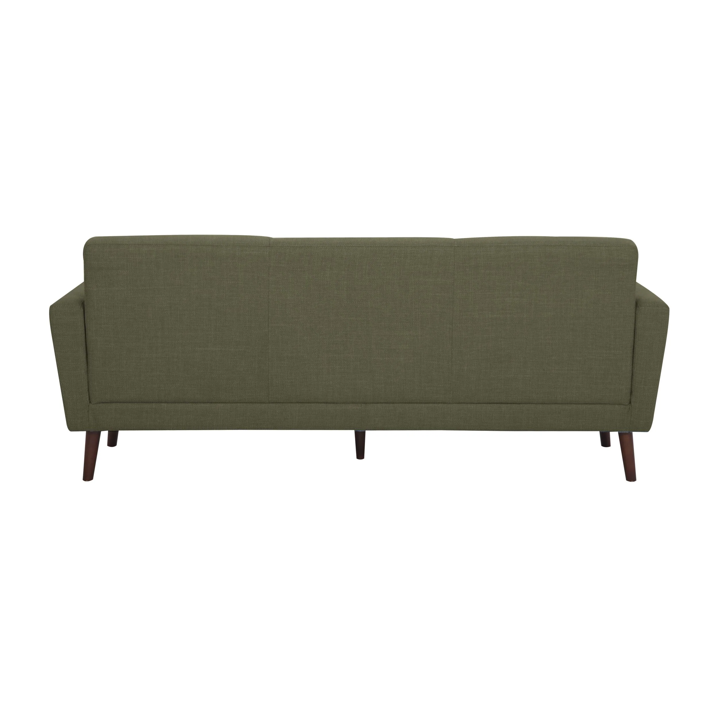 Frankie 3 Seater Sofa Olive Green Weave - Image 4