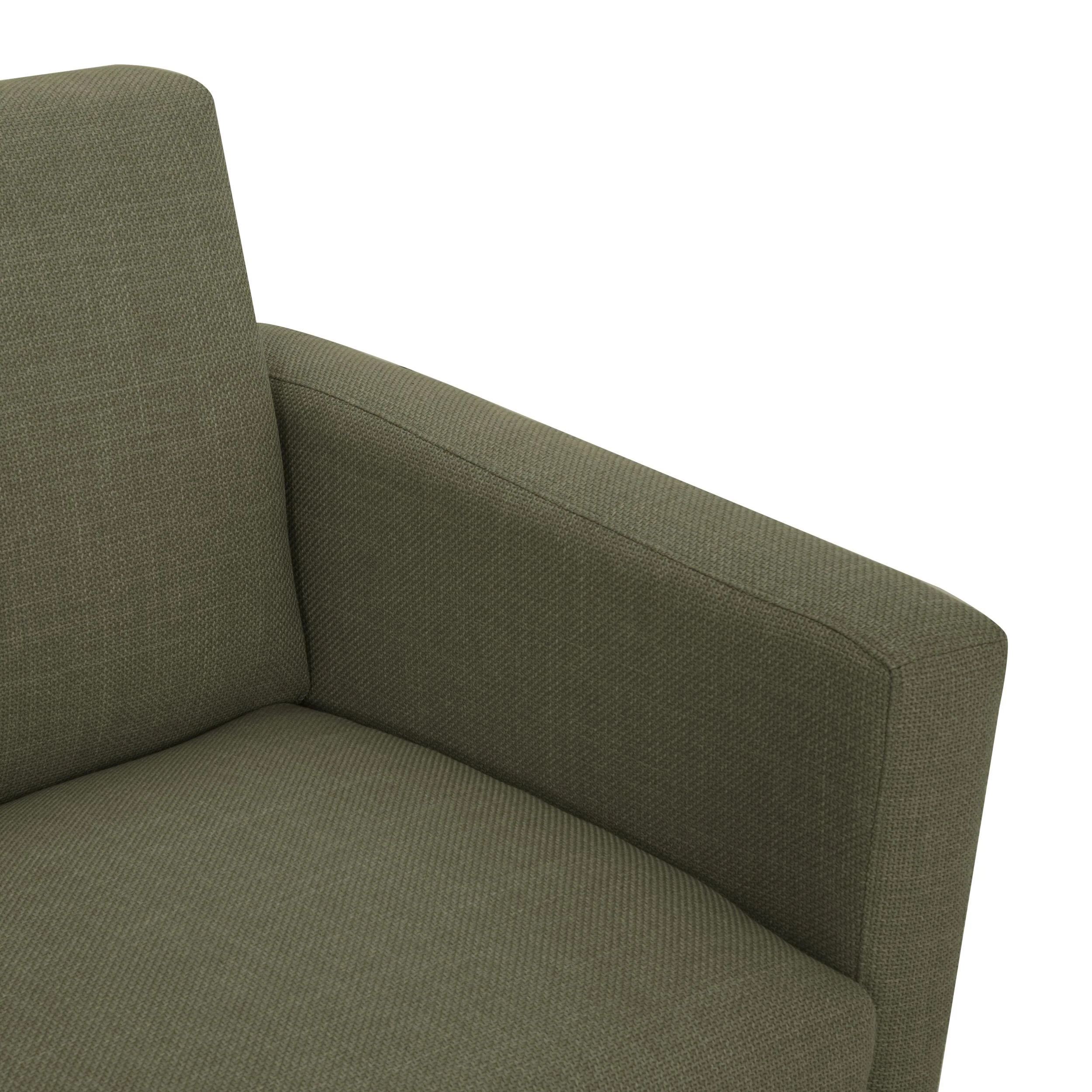 Frankie 3 Seater Sofa Olive Green Weave - Image 5