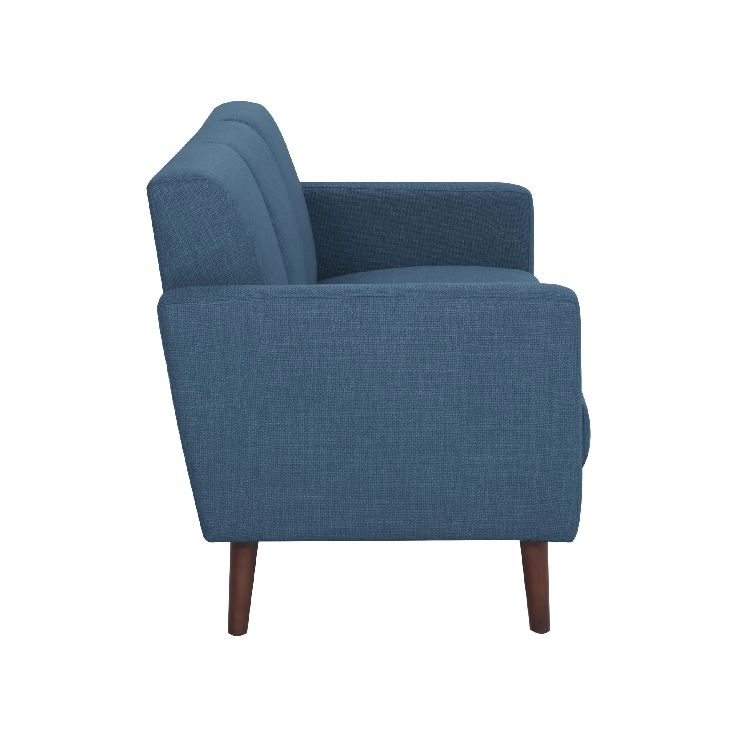 Frankie 3 Seater Sofa Steel Blue Weave - Image 3