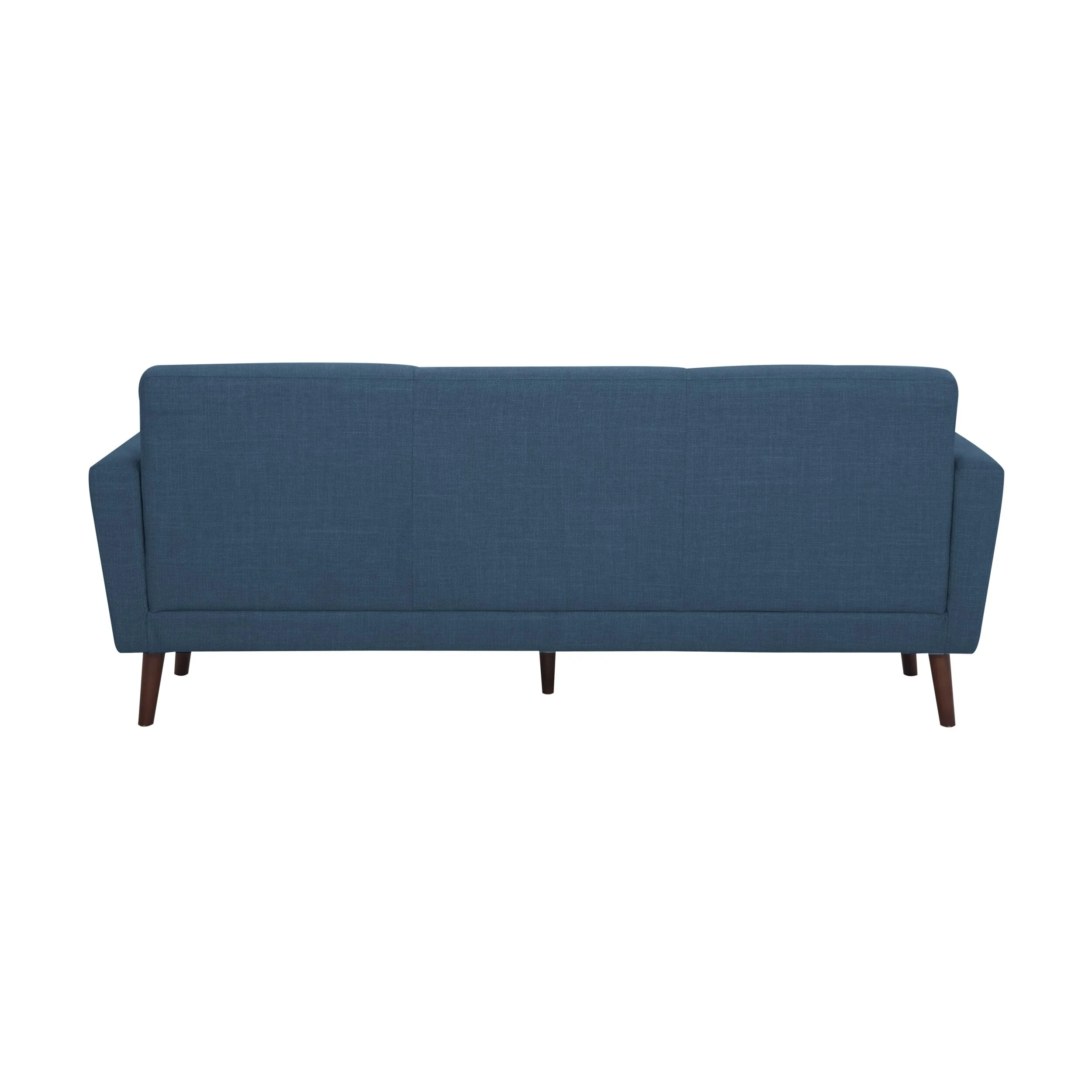 Frankie 3 Seater Sofa Steel Blue Weave - Image 4