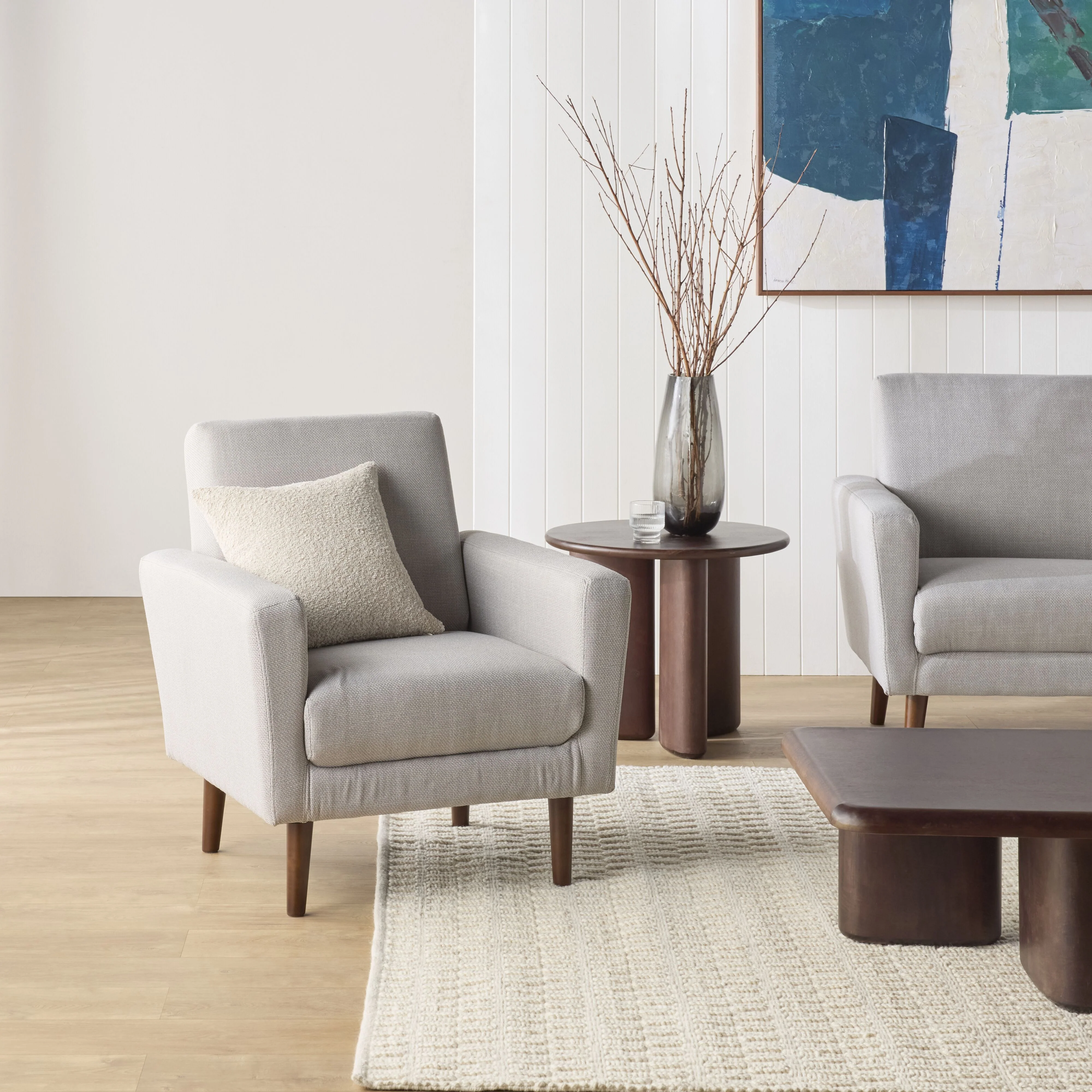 Frankie Armchair Grey Mist Weave - Image 7