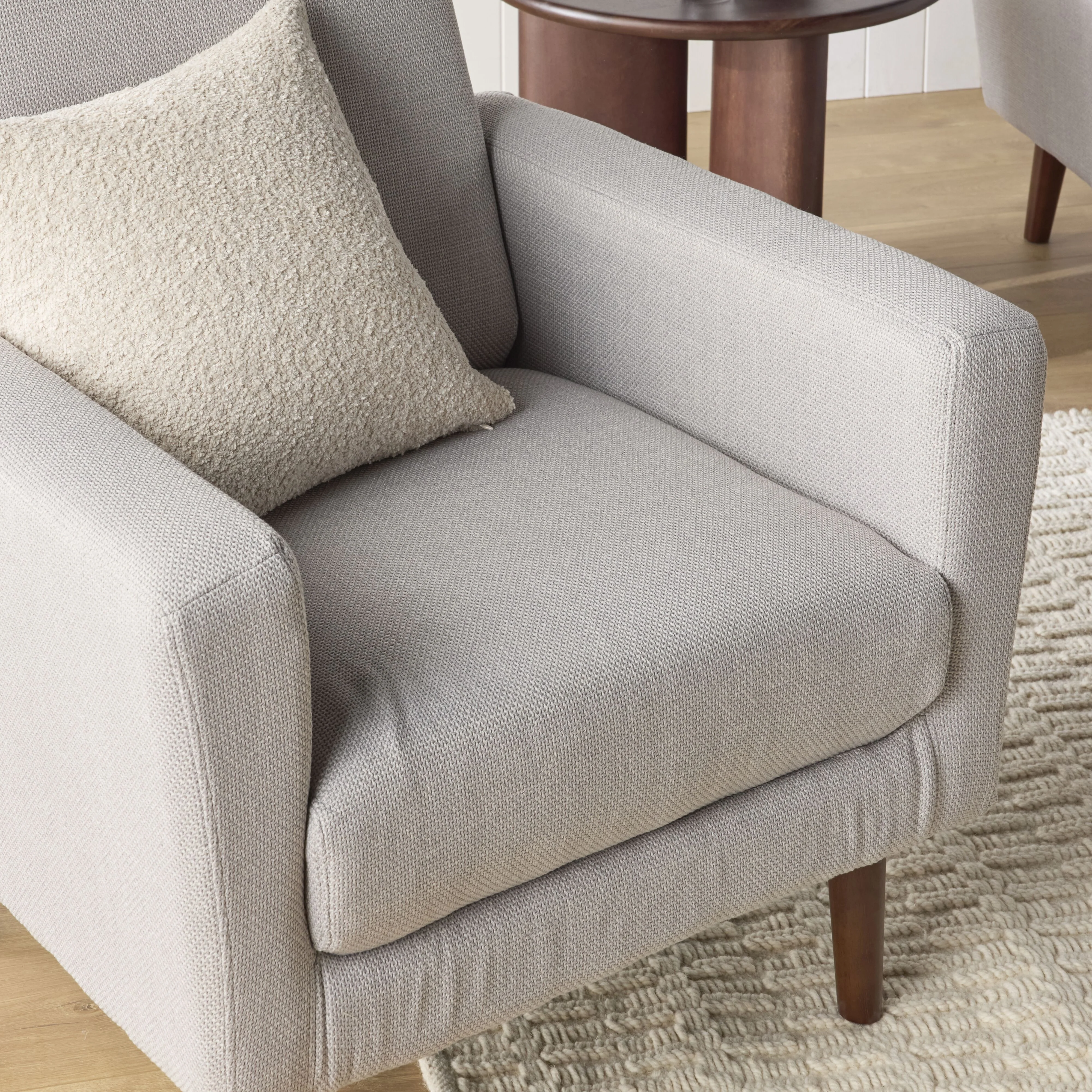 Frankie Armchair Grey Mist Weave - Image 9