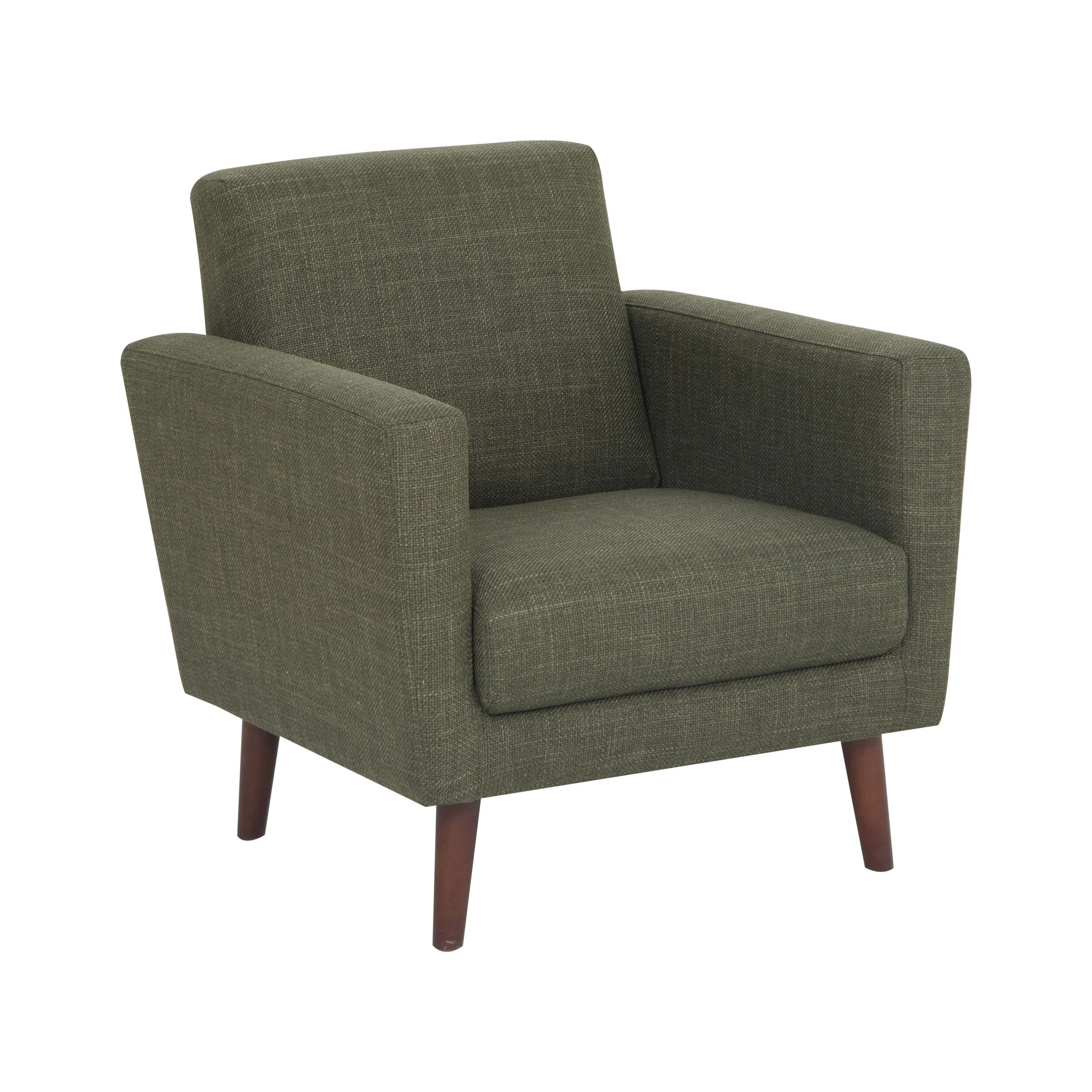 Frankie Armchair Olive Green Weave - Image 2