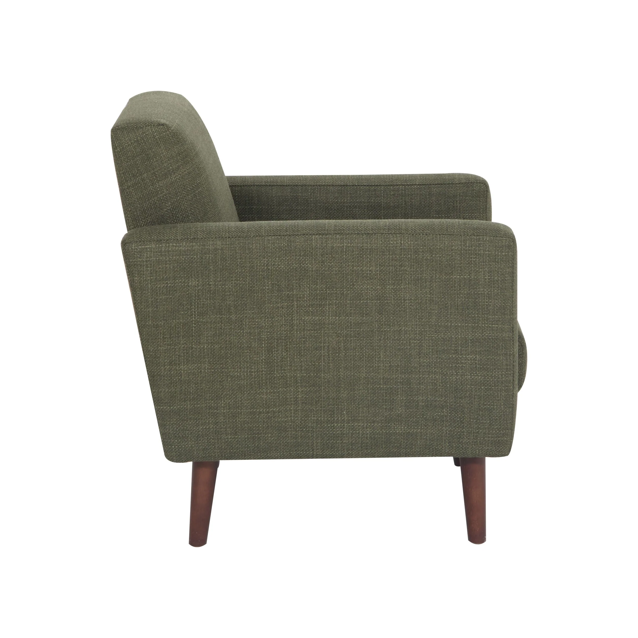 Frankie Armchair Olive Green Weave - Image 3
