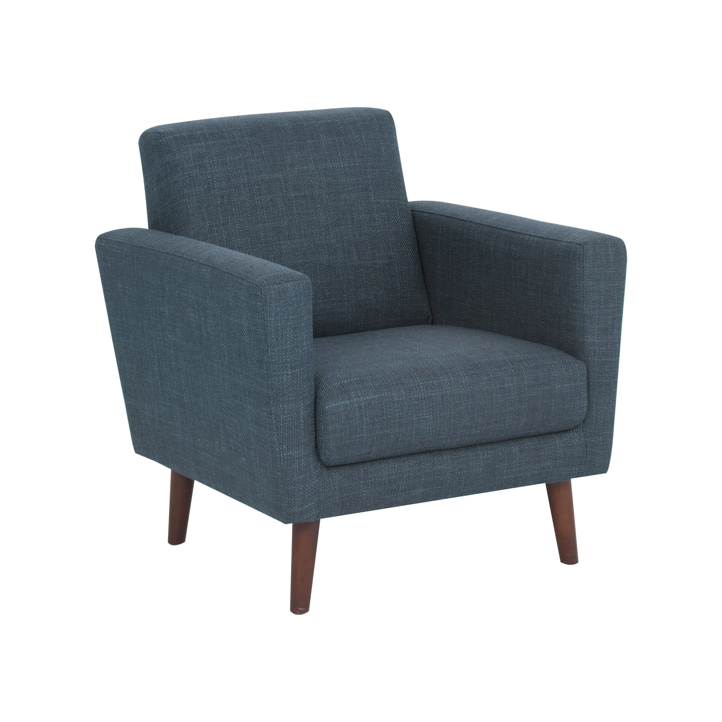 Frankie Armchair Steel Blue Weave - Image 2