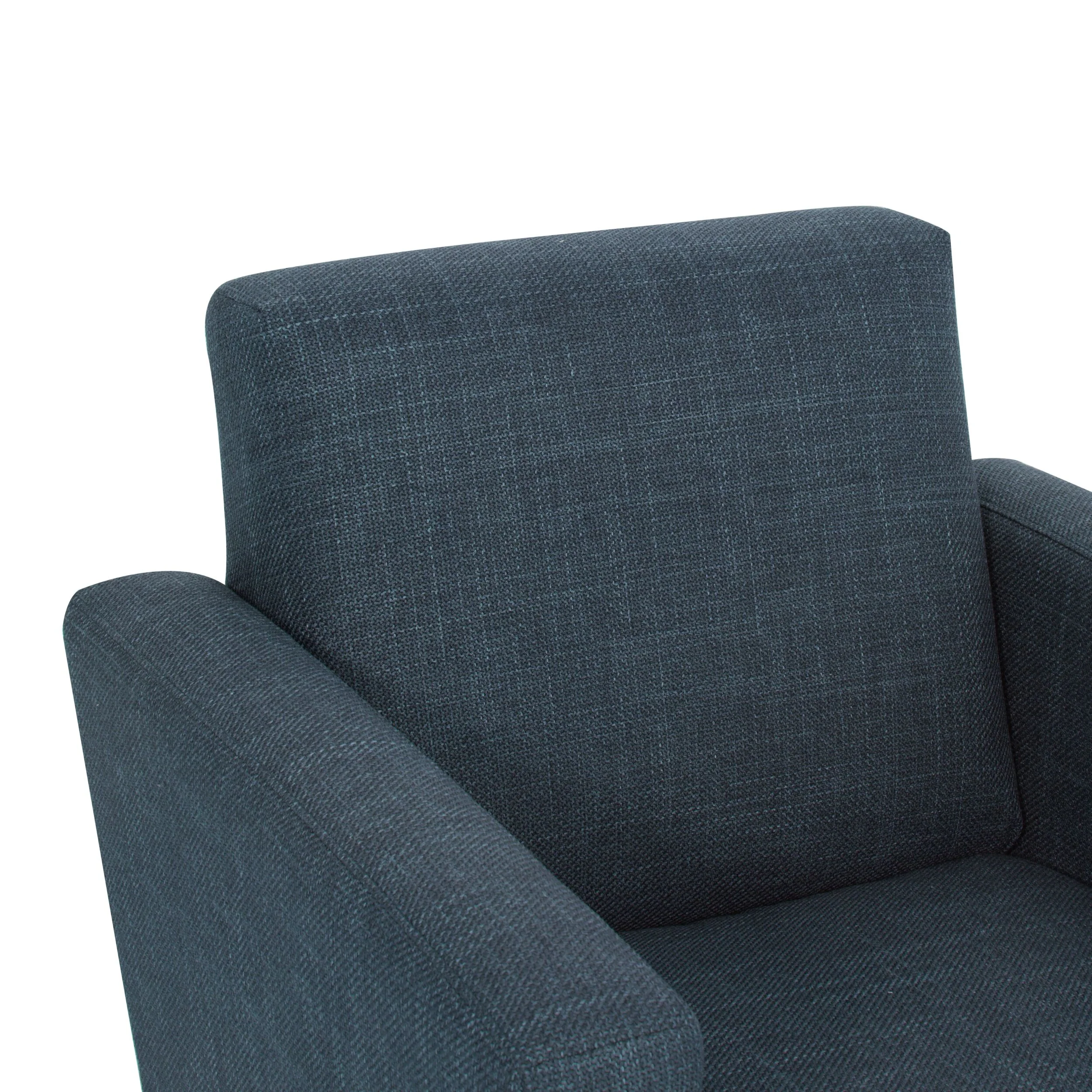 Frankie Armchair Steel Blue Weave - Image 5