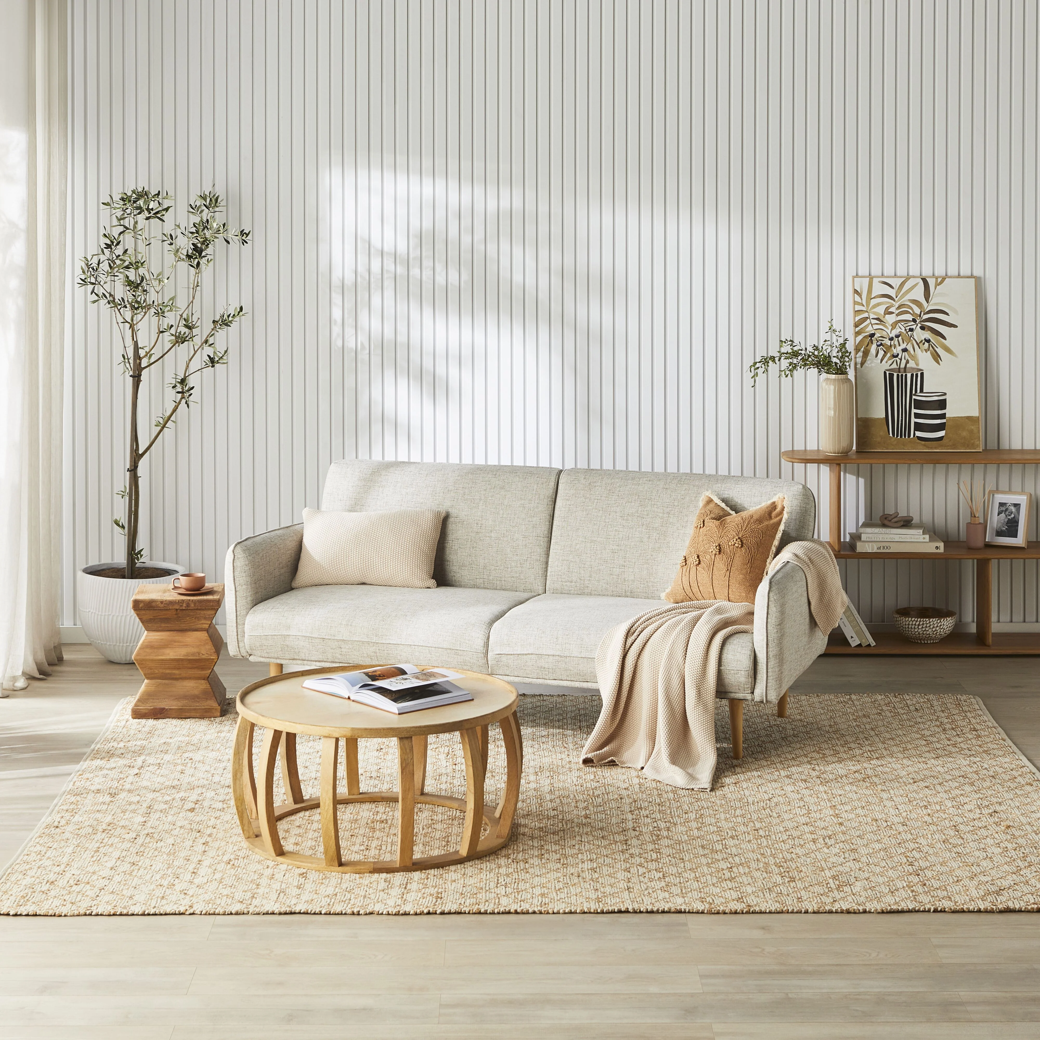 Fraser Sofa Bed Champagne - Image 9