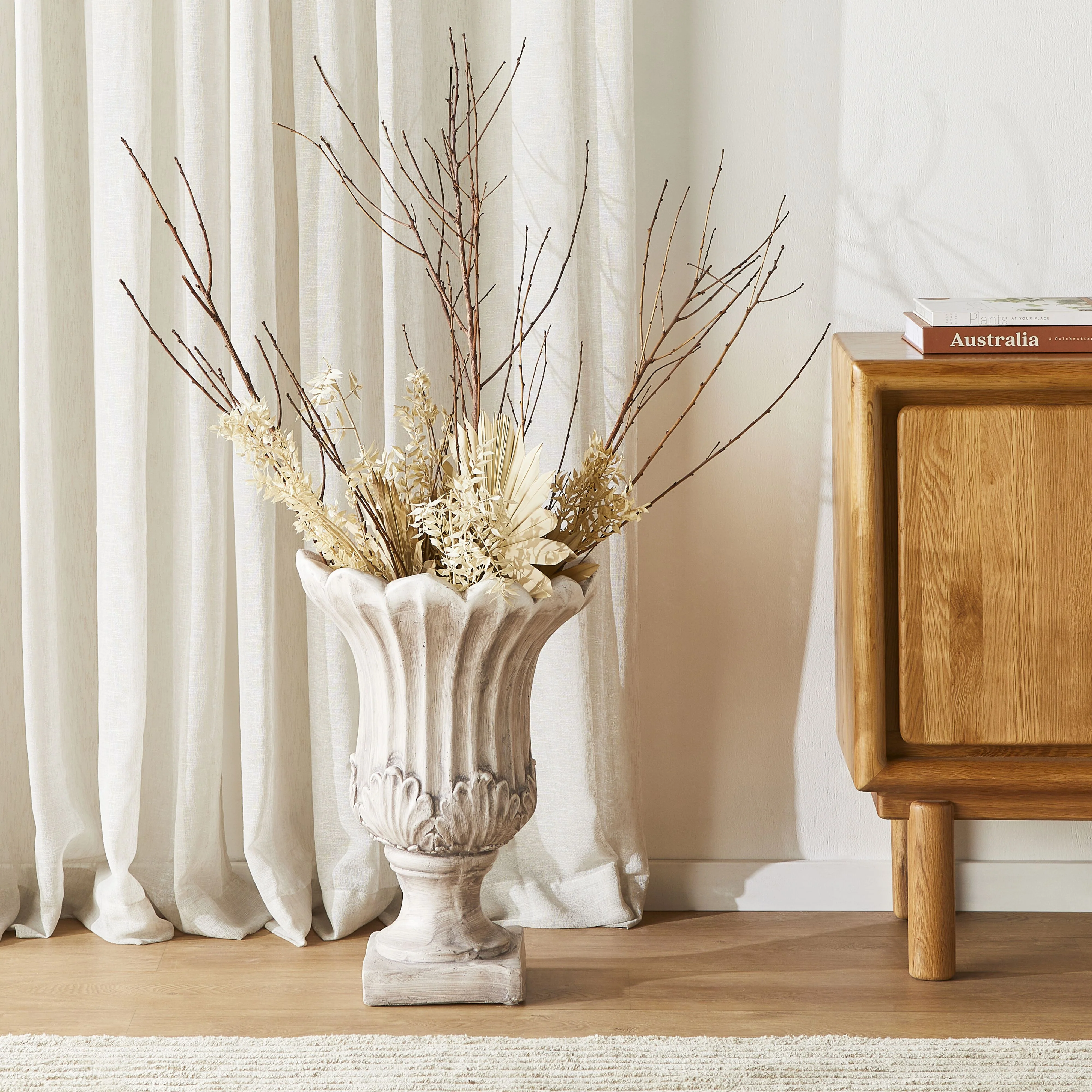 French Lotus Planter 40x40x55cm - Image 4