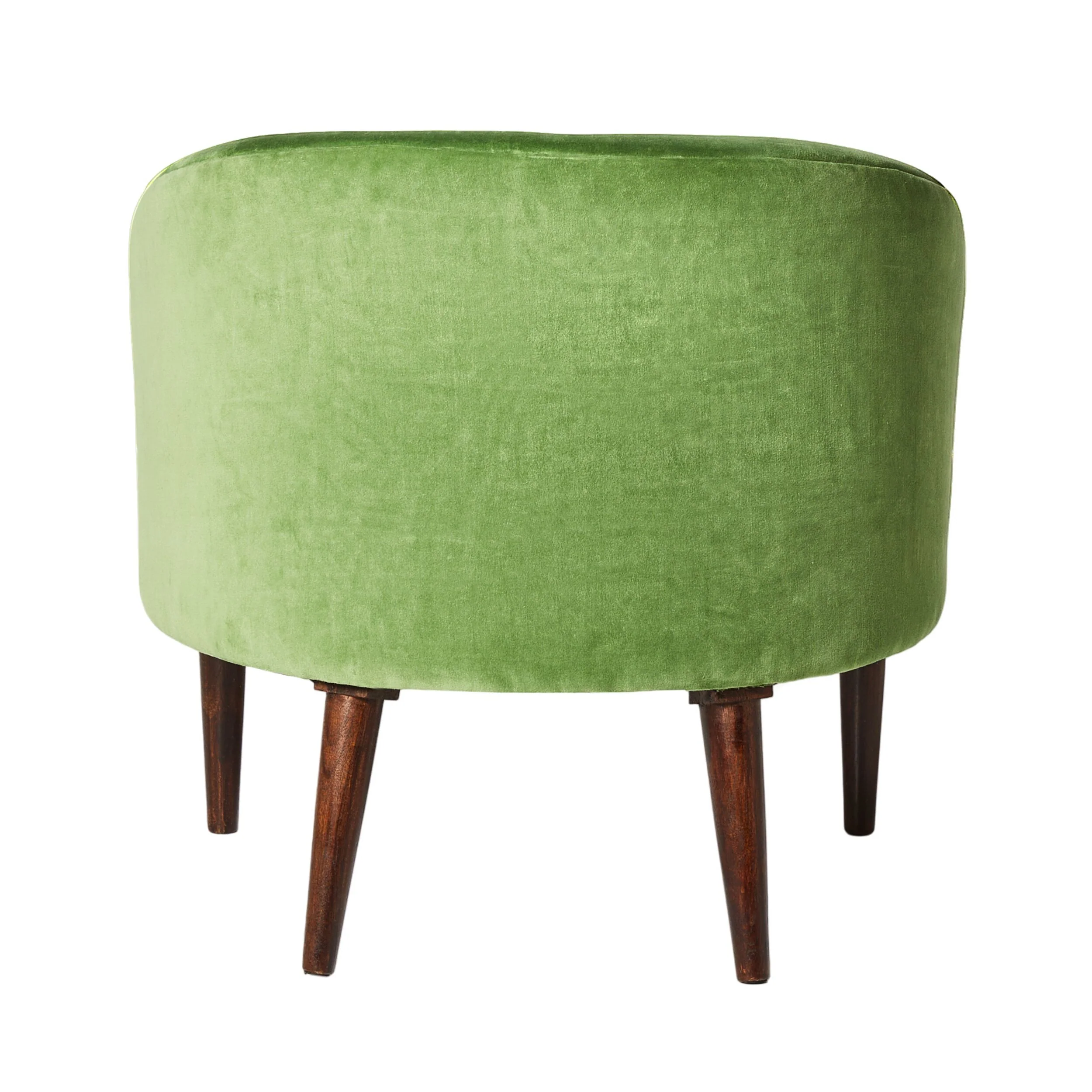 Freya Embroidered Occasional Chair Green Velvet - Image 4