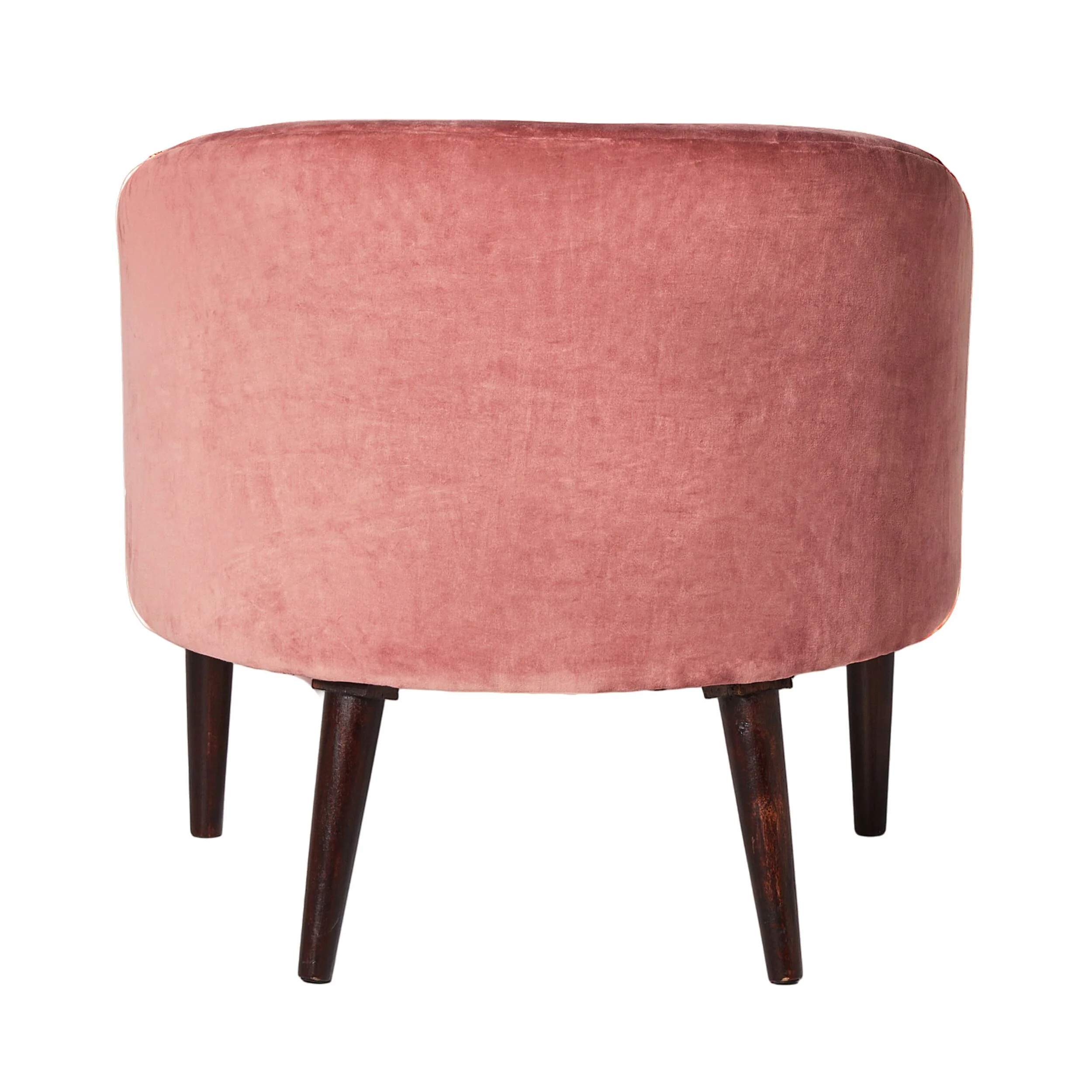 Freya Embroidered Occasional Chair Pink Velvet - Image 4