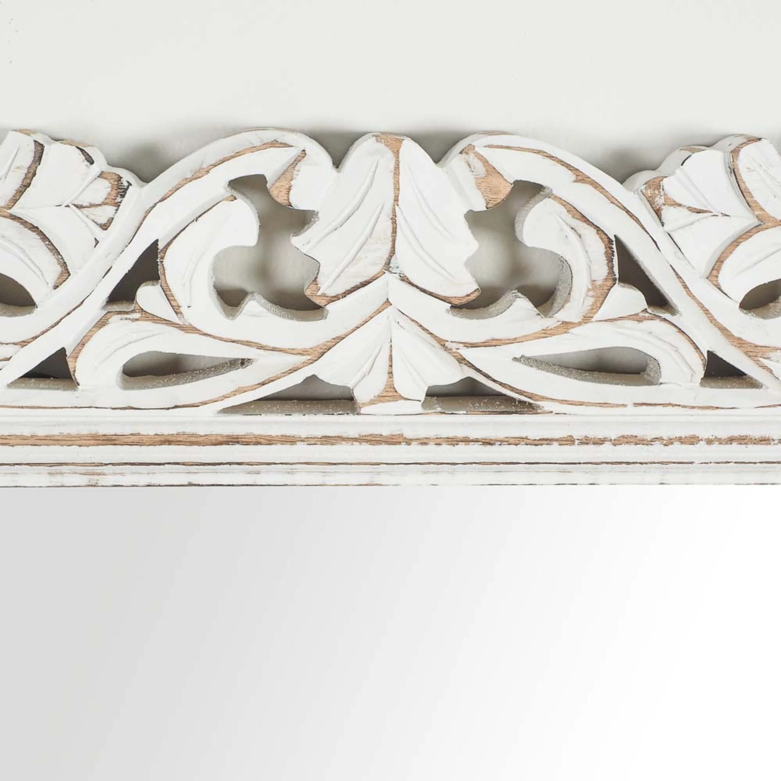 Frieze Hand Carved White Mirror 120x90cm - Image 3