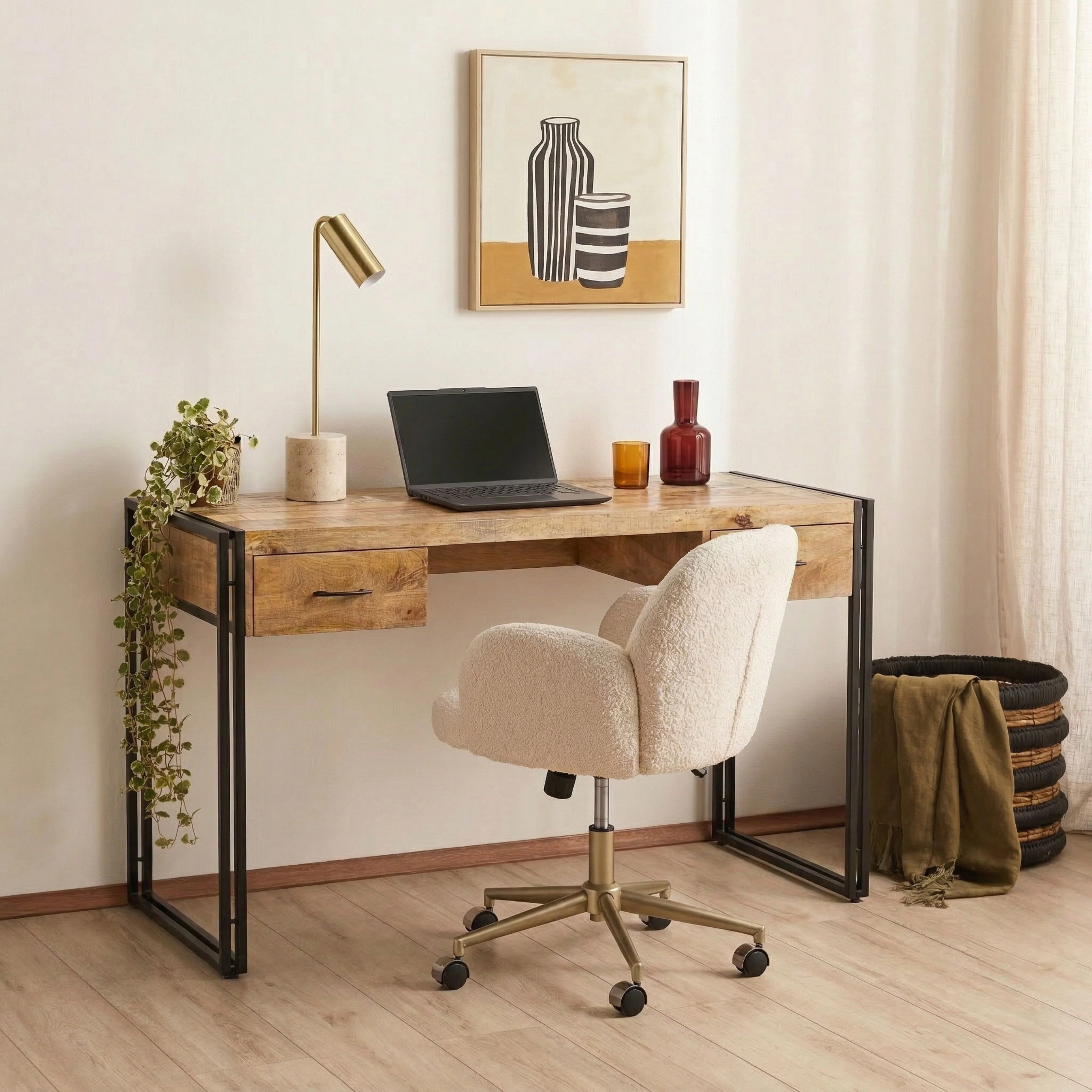 Fulham 2 Drawer Desk - Image 10