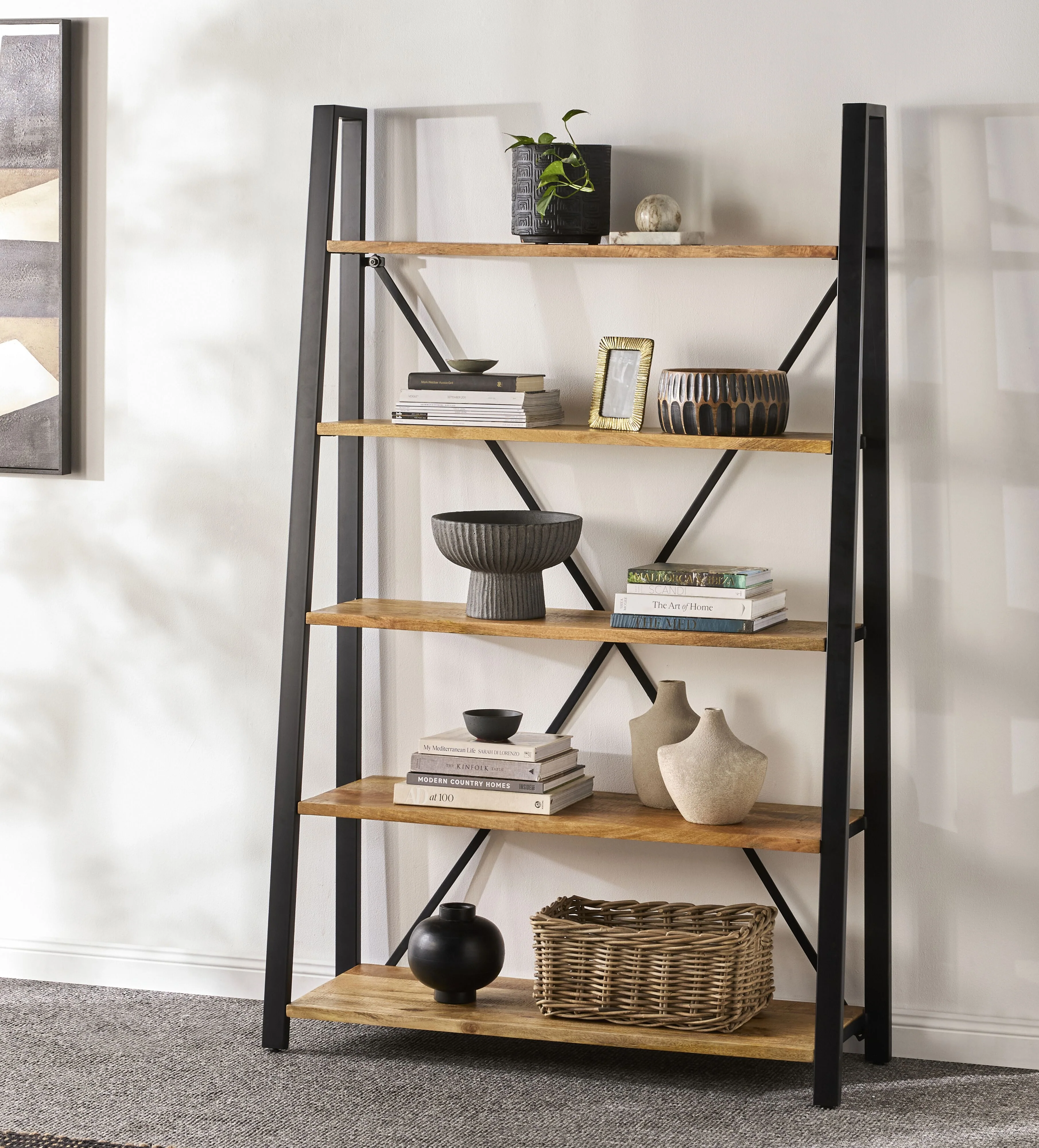 Fulham Large Ladder Shelving Unit 193 x 121cm - Image 8