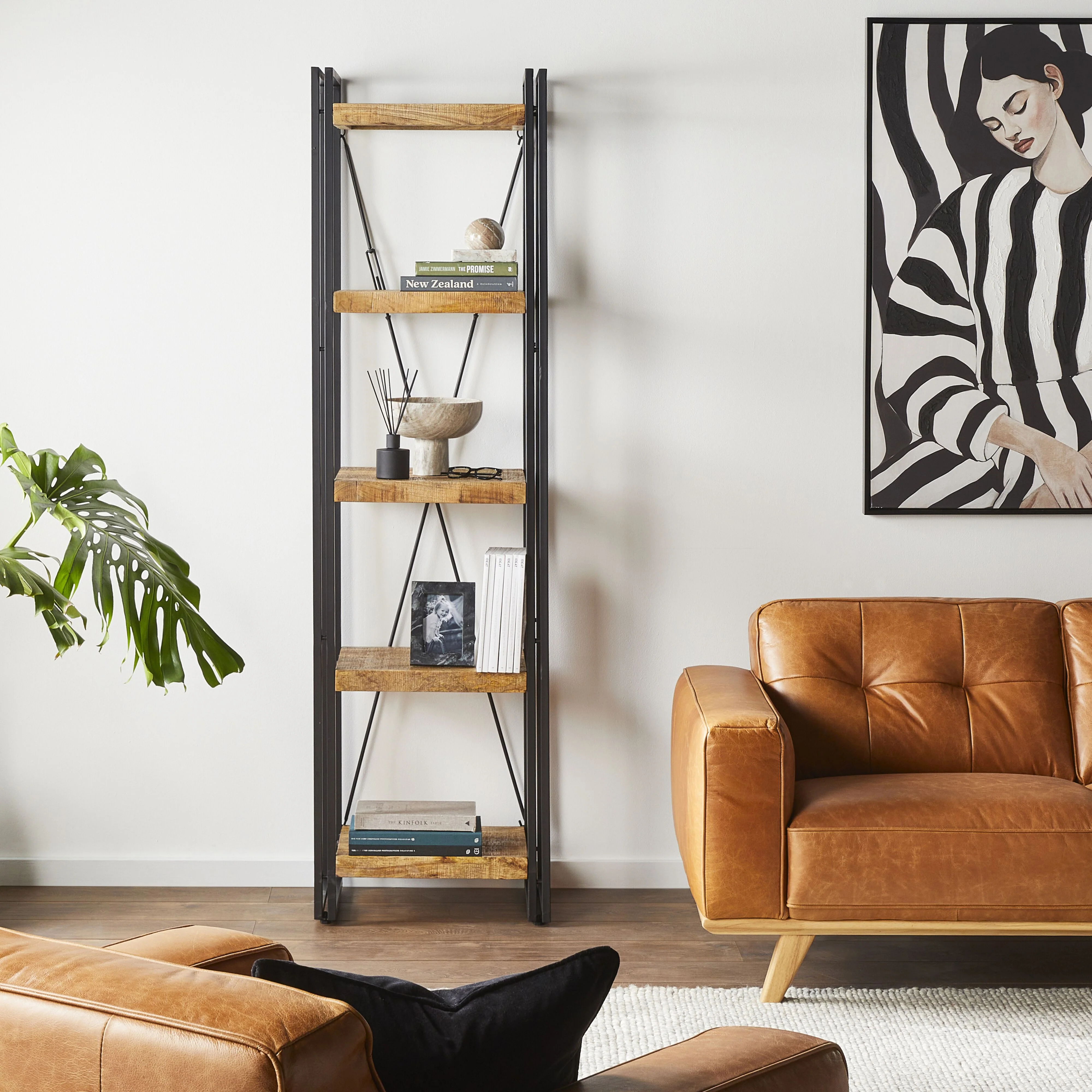 Fulham Narrow Shelving Unit 210 x 56cm - Image 5