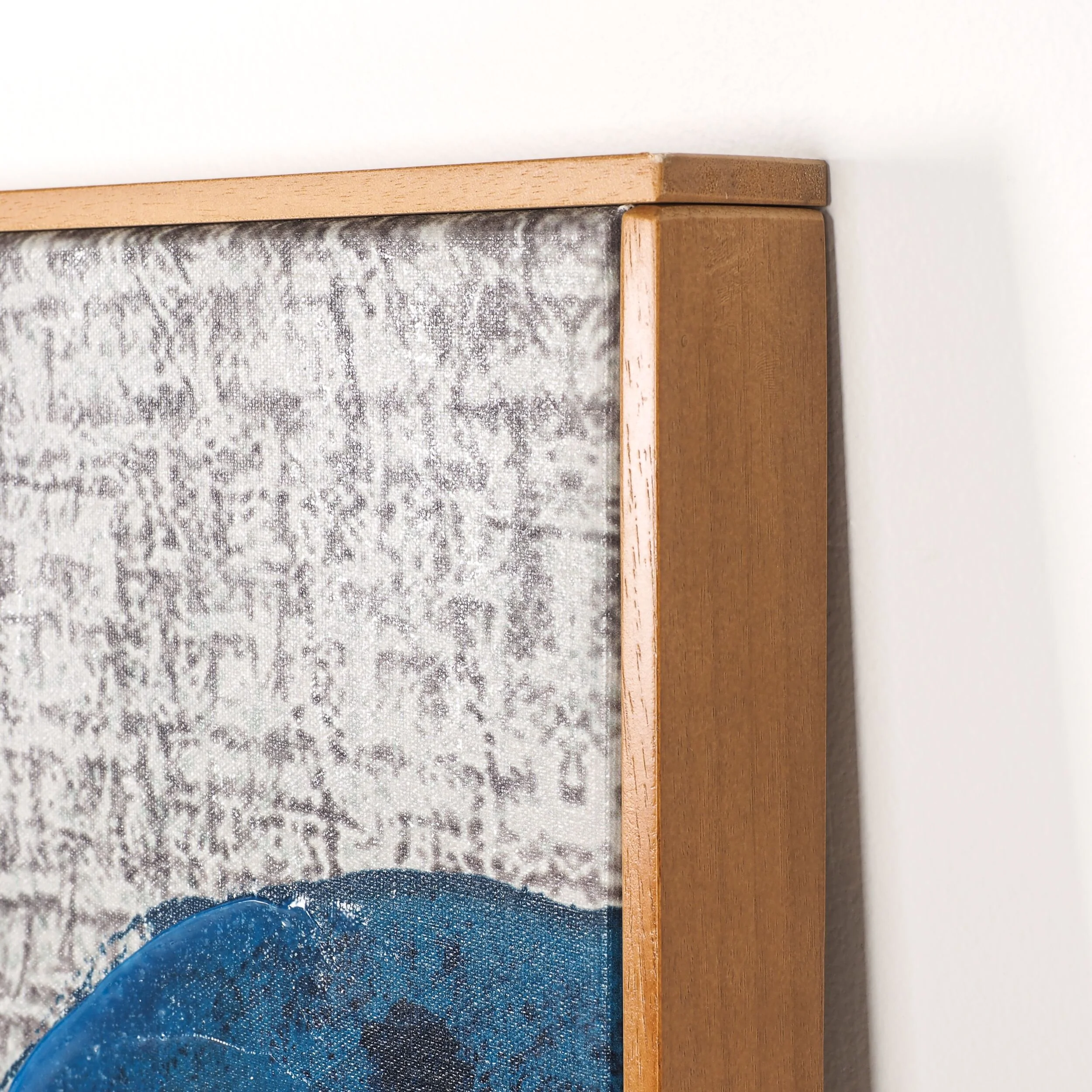 Galleries Blue and White Floral Collection Framed Canvas 160x120cm - Image 3