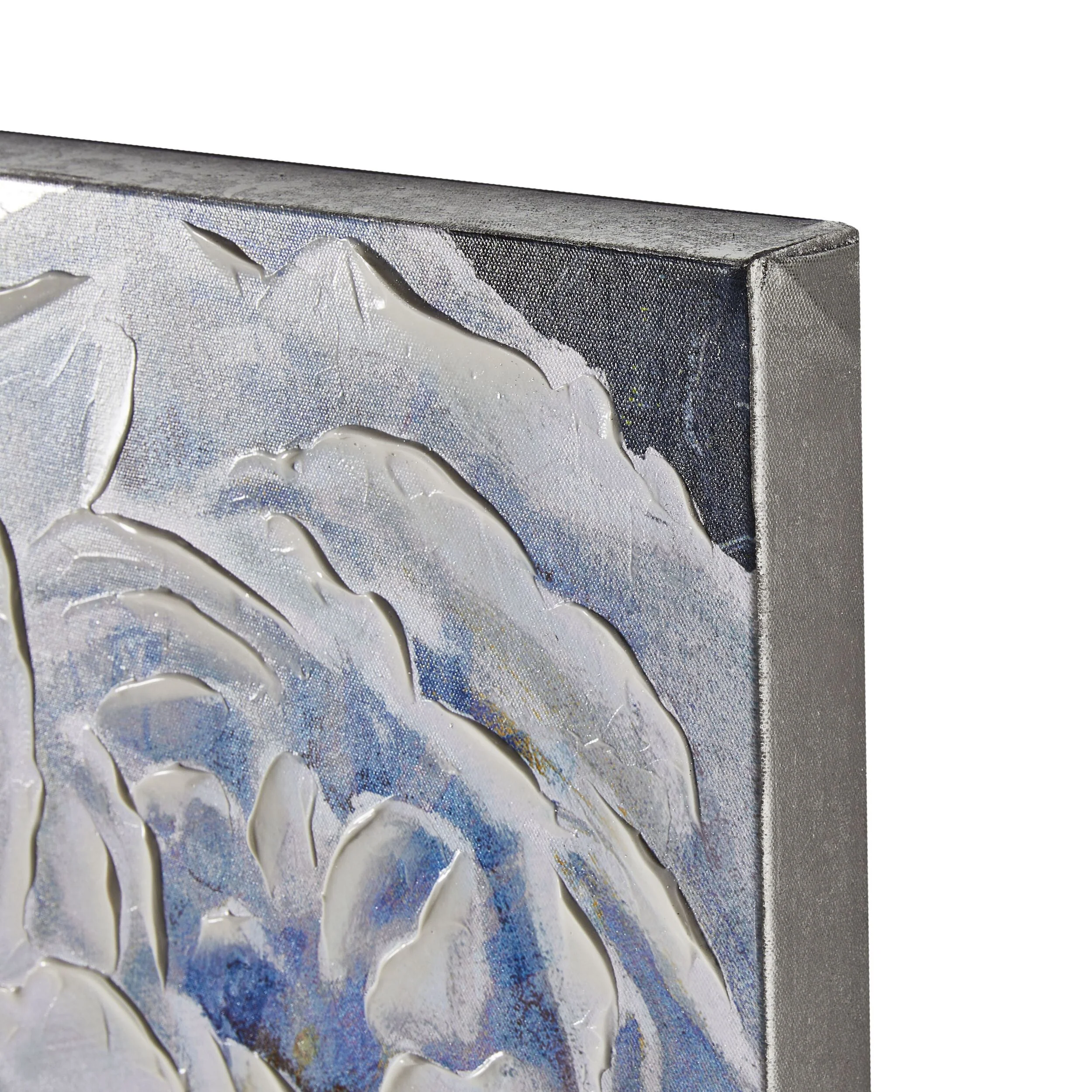 Galleries Blue Floral Collection Canvas Print 120x200cm - Image 3