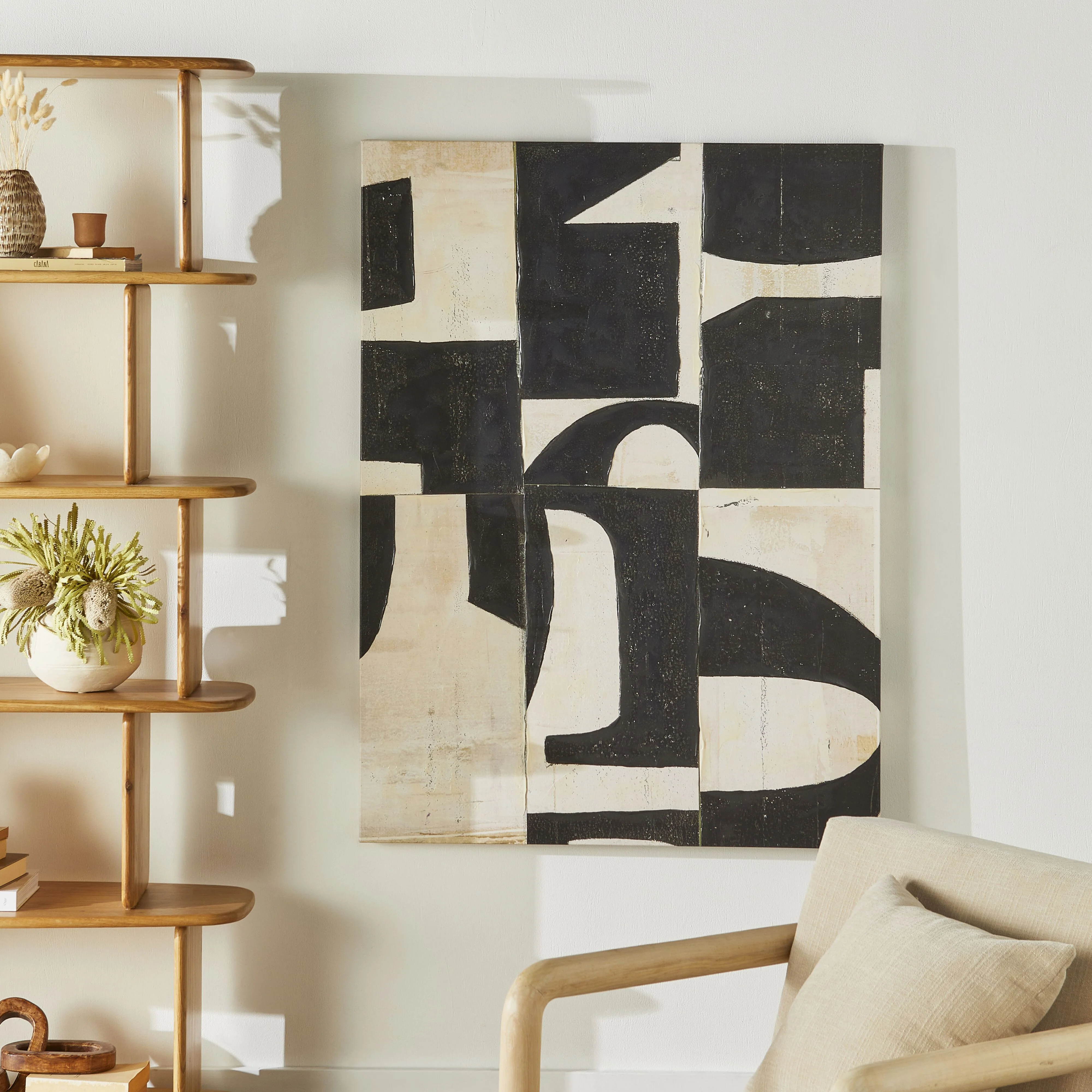 Galleries Composition Canvas Print 100x135cm - Image 4