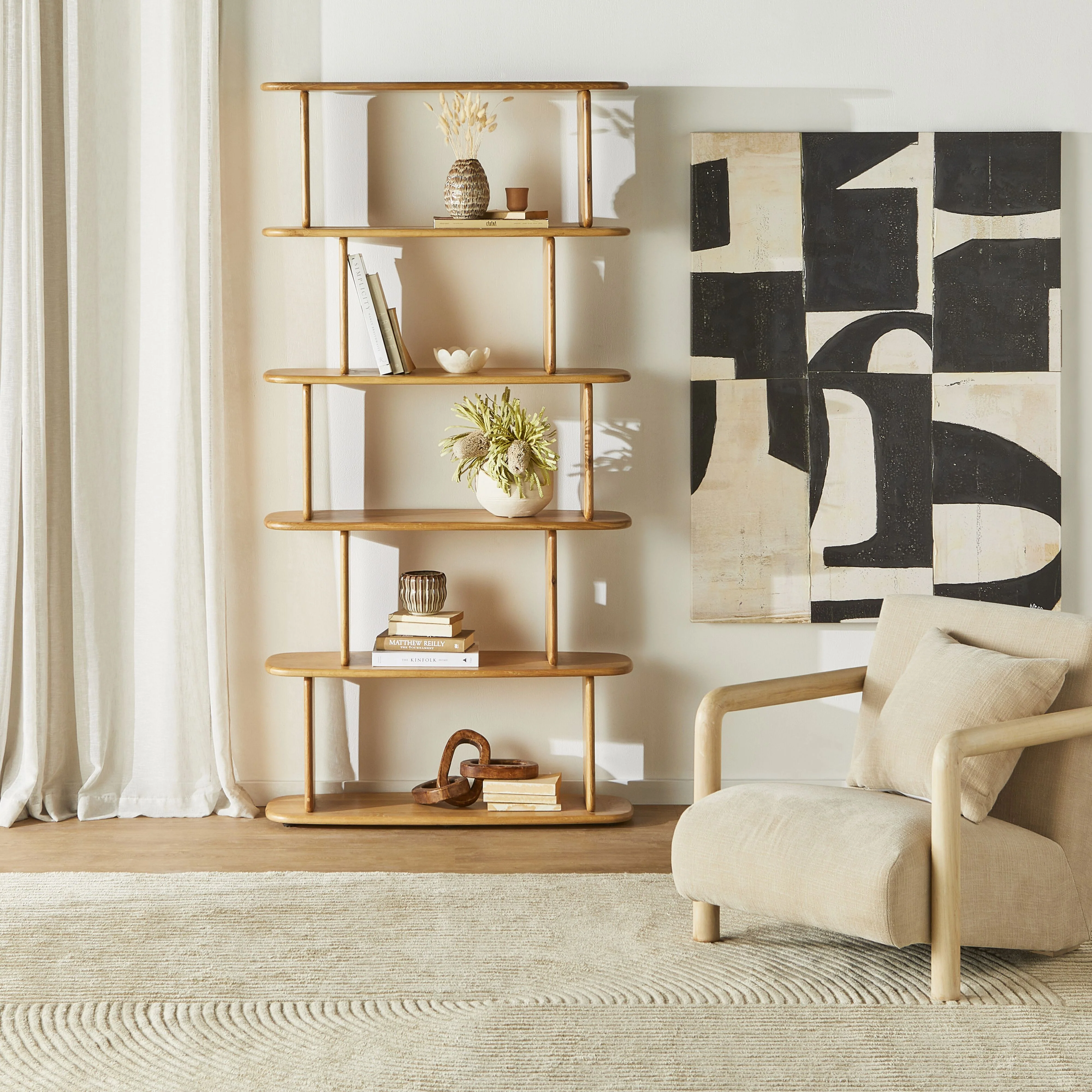 Galleries Composition Canvas Print 100x135cm - Image 8