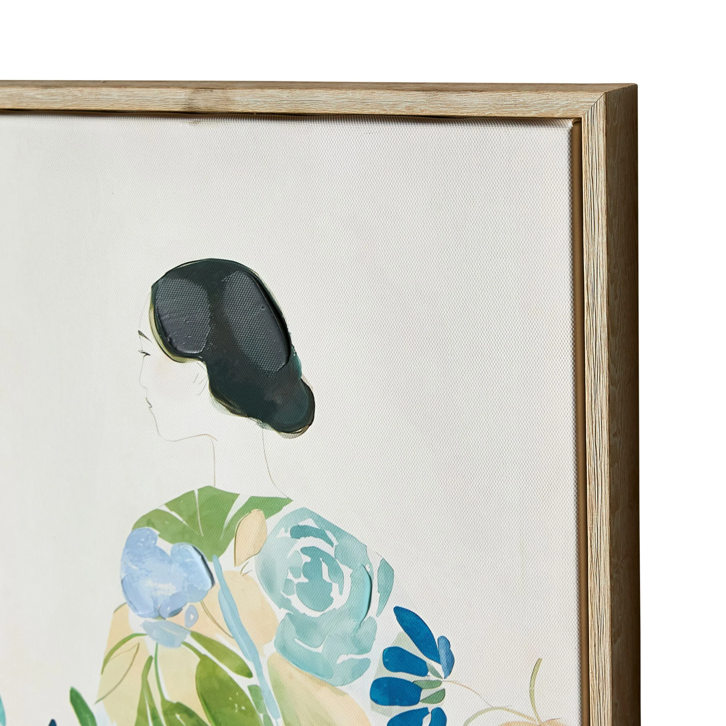 Garden Geisha Framed Textured Print Duo 60x50cm - Image 5